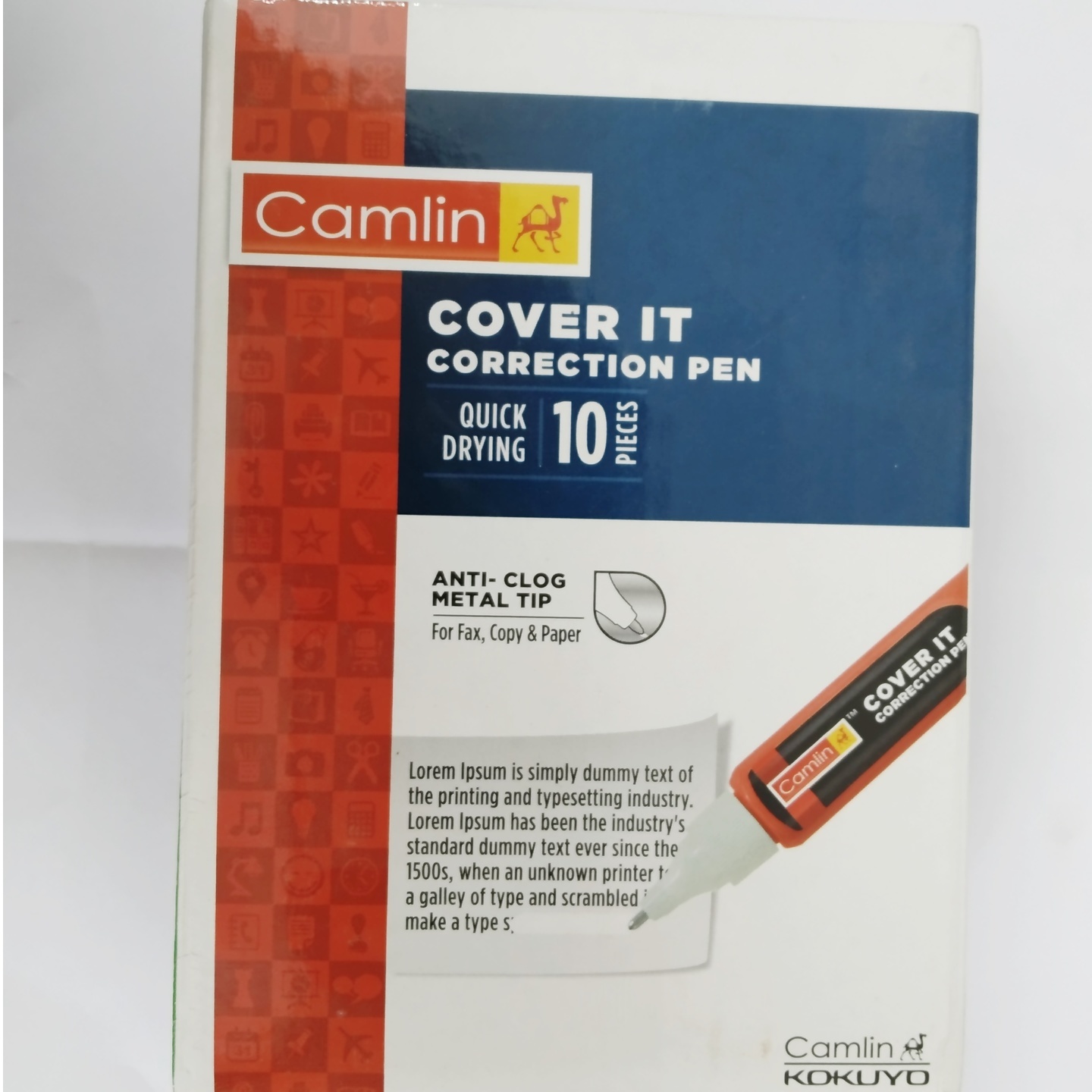 Camlin Cover IT Correction Pen Pack of 10