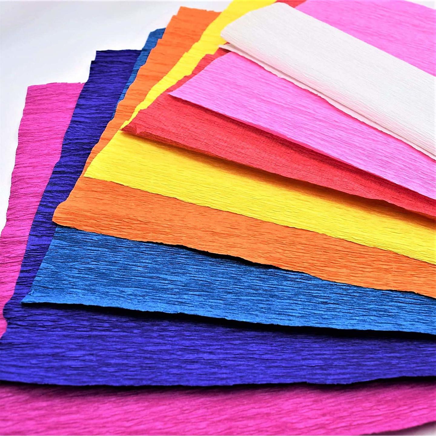 Crepe Paper Pack of 10 different colors
