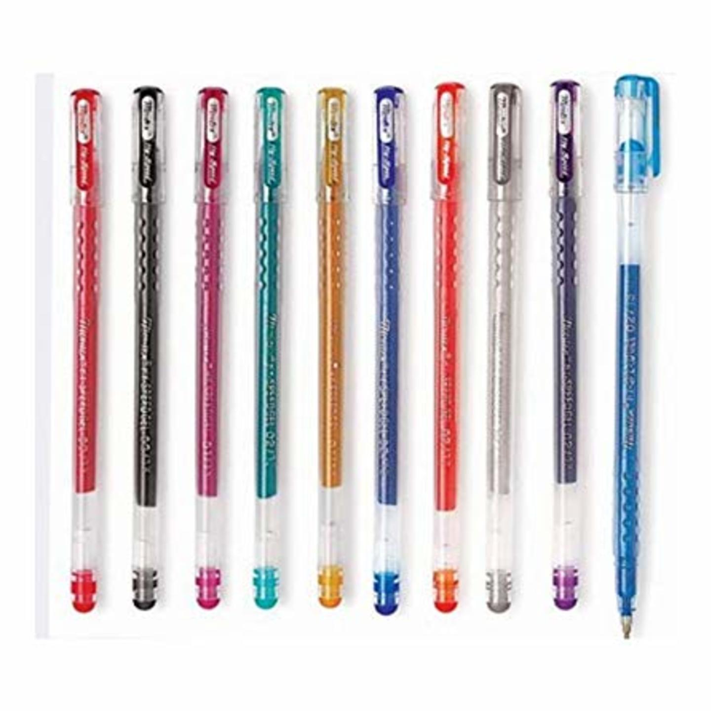 Montex  Hi-Speed Colour Gel Pens  Pack of 10