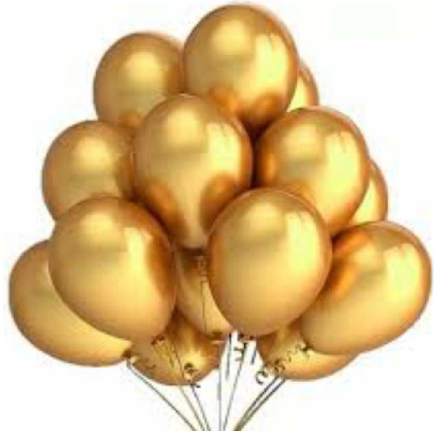 Gold Color Metallic Balloons Pack of 25