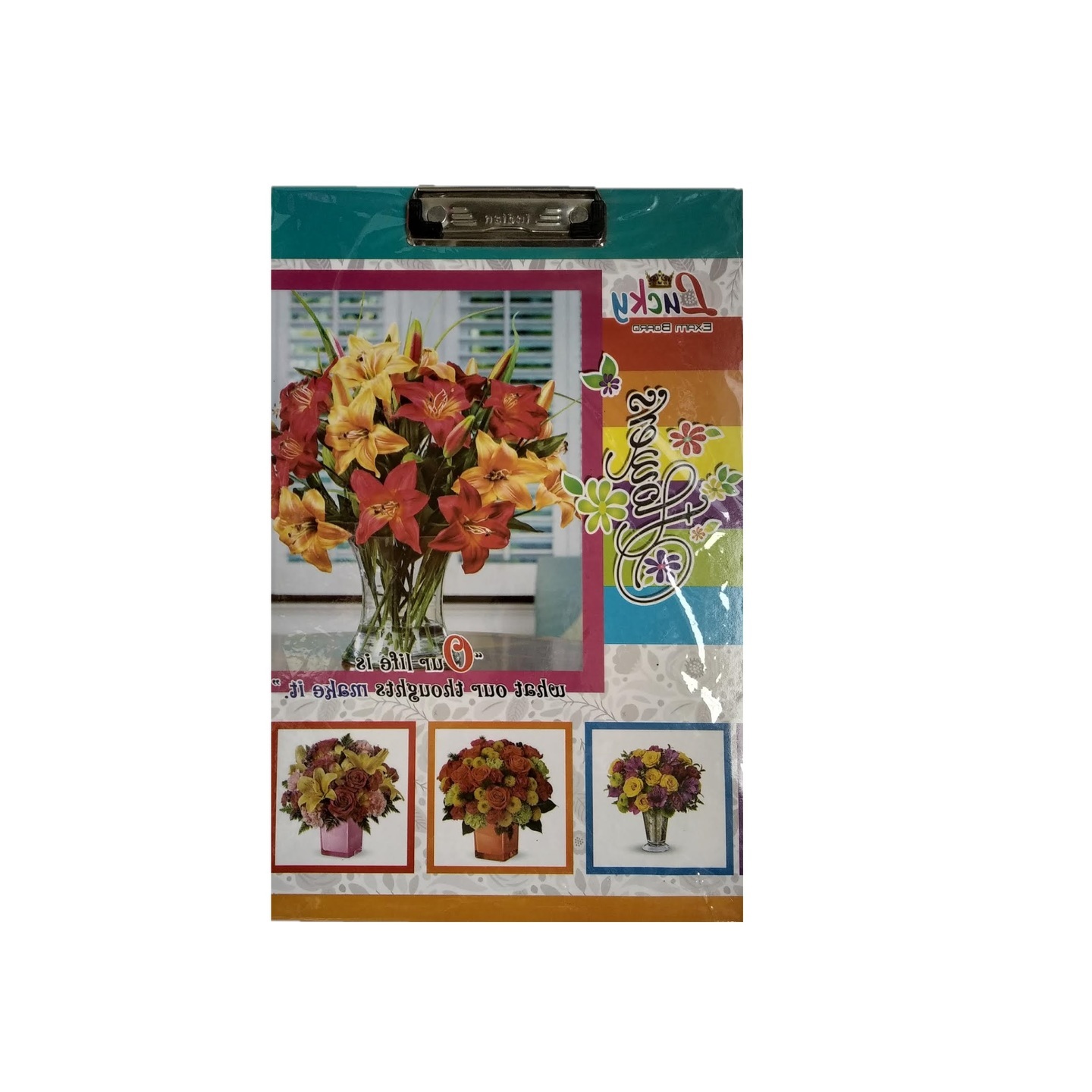 Flowers Multicolor Examination Pad