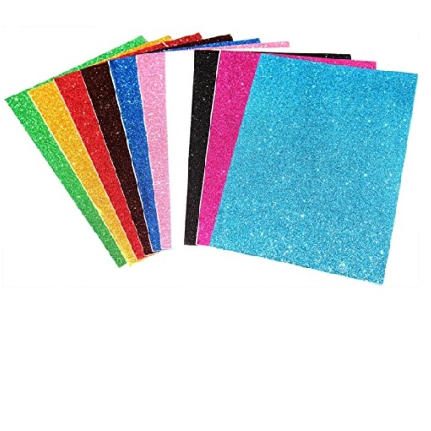 Glitter Foam Sheets Pack of 10 Assorted Colors