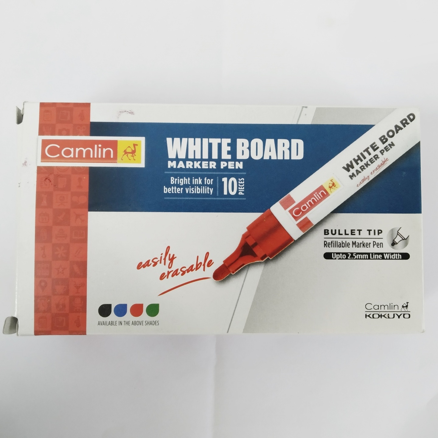Camlin Whiteboard Marker Red Pack of 10