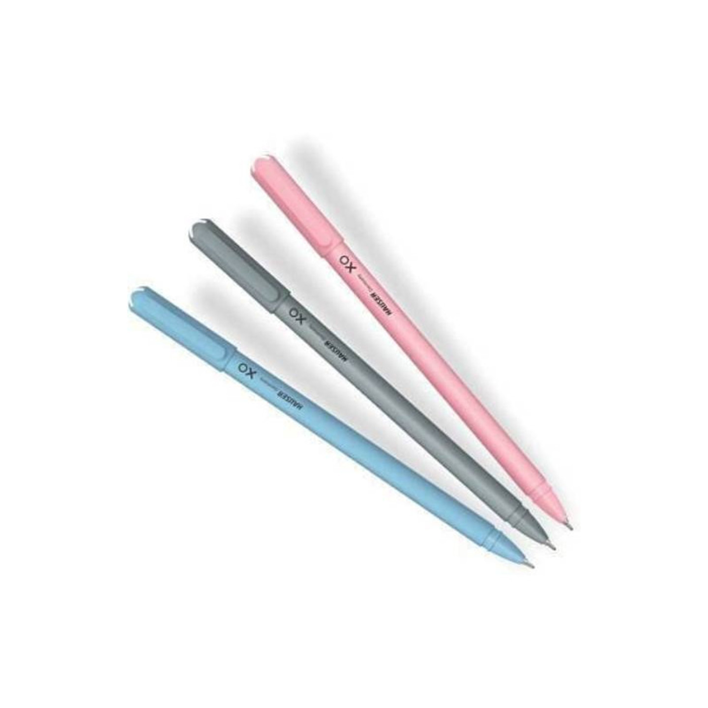 Hauser XO Ball Pen Combo, 3 Colors Red, Blue, Black