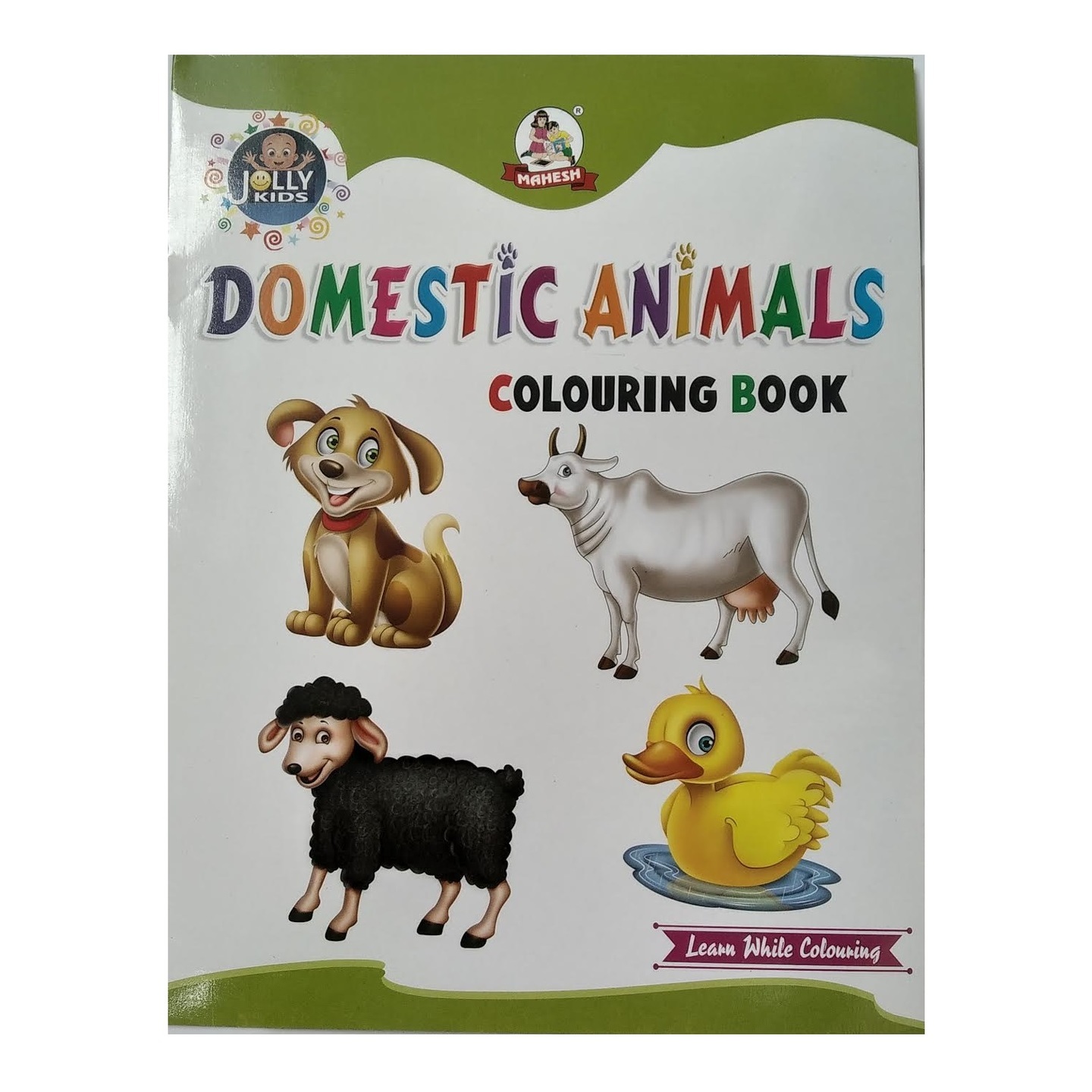 Domestic Animals Coloring Book