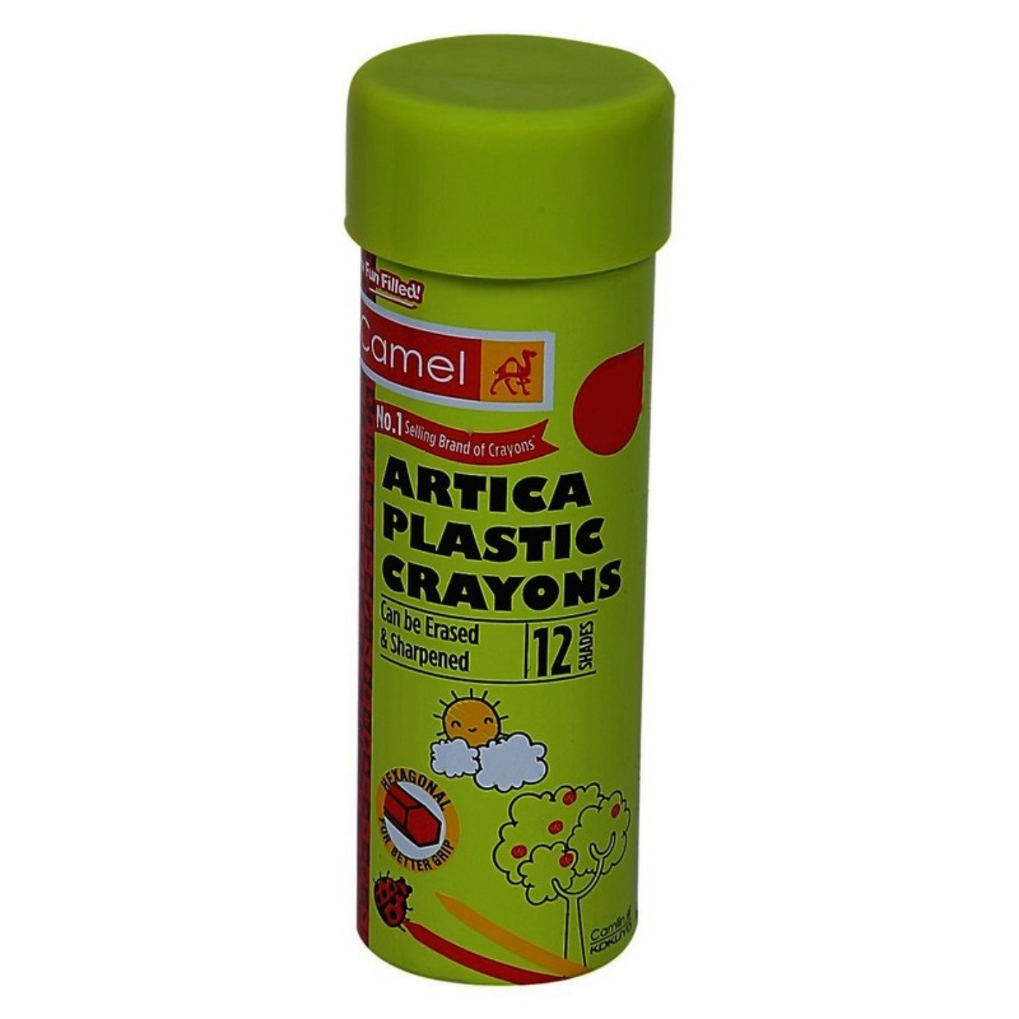 Camel Artica Plastic Crayons 12 Shades