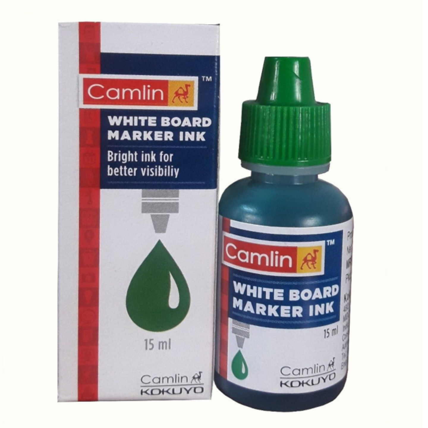 Camlin Whiteboard Marker Ink Green 15ml Single Piece