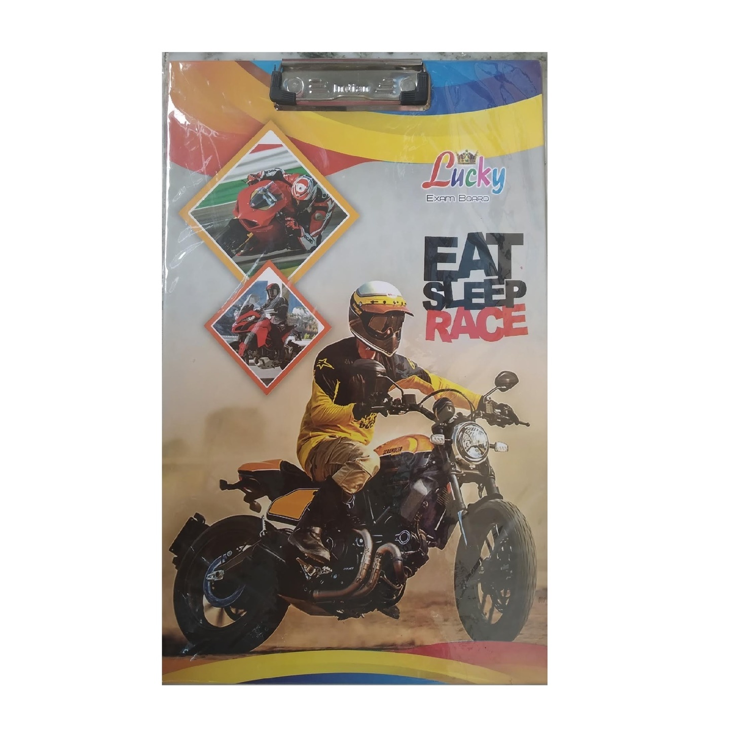 Bike Racing Multicolor Examination Pad