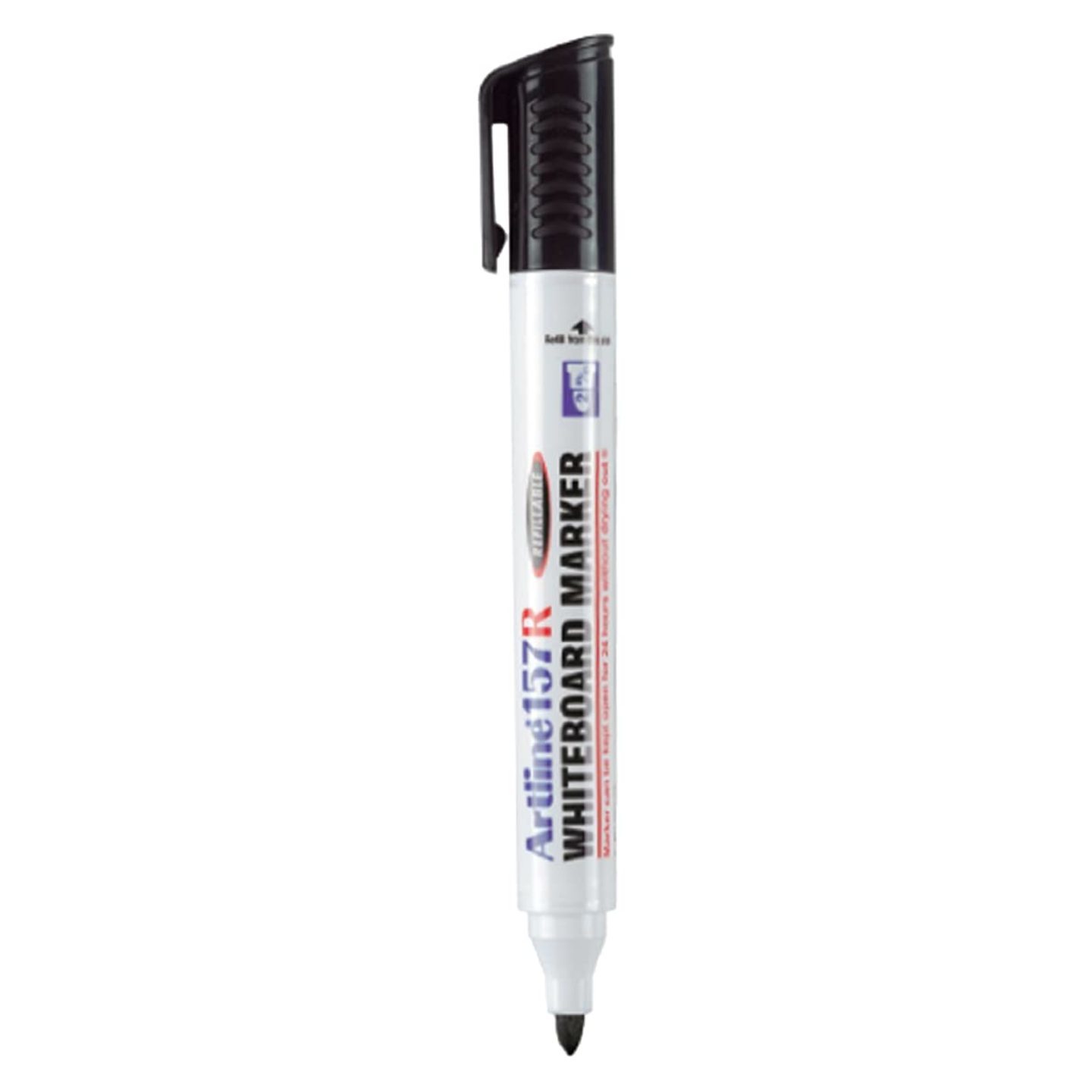Artline Ek157R Whiteboard Marker - Black, Pack of 10