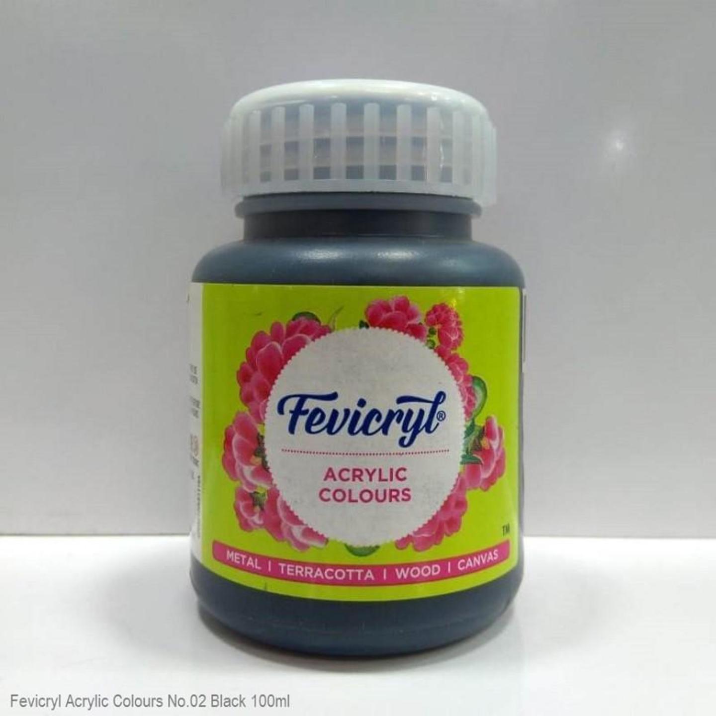 FEVICRYL ACRYLIC COLORS BLACK 100ML
