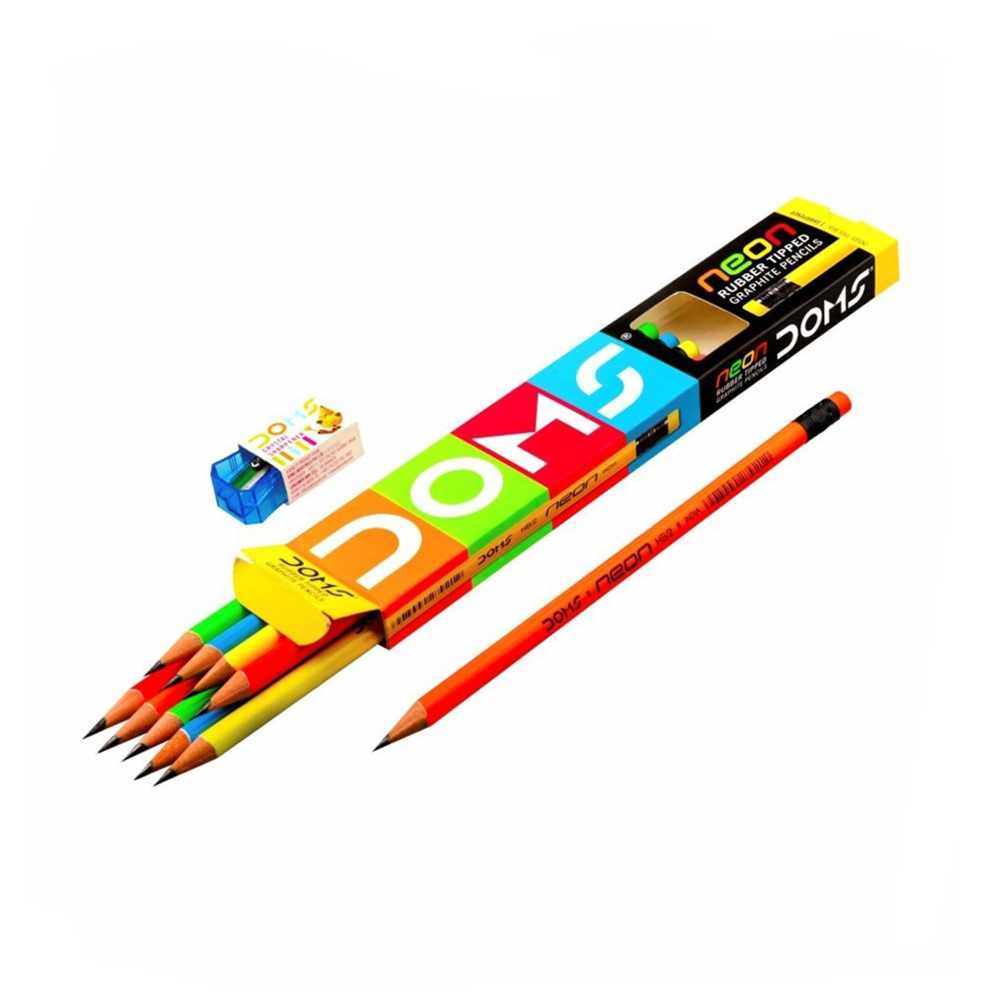 DOMS Neon Pencil  Pack of 10