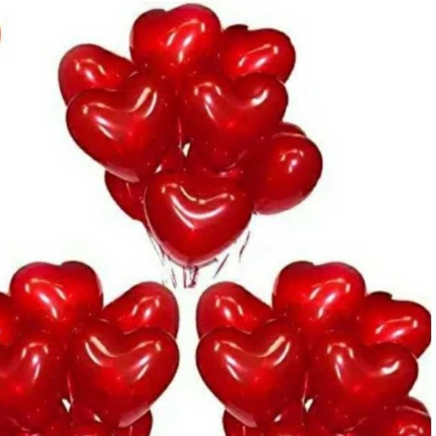 Red Color Heart Shaped Balloons