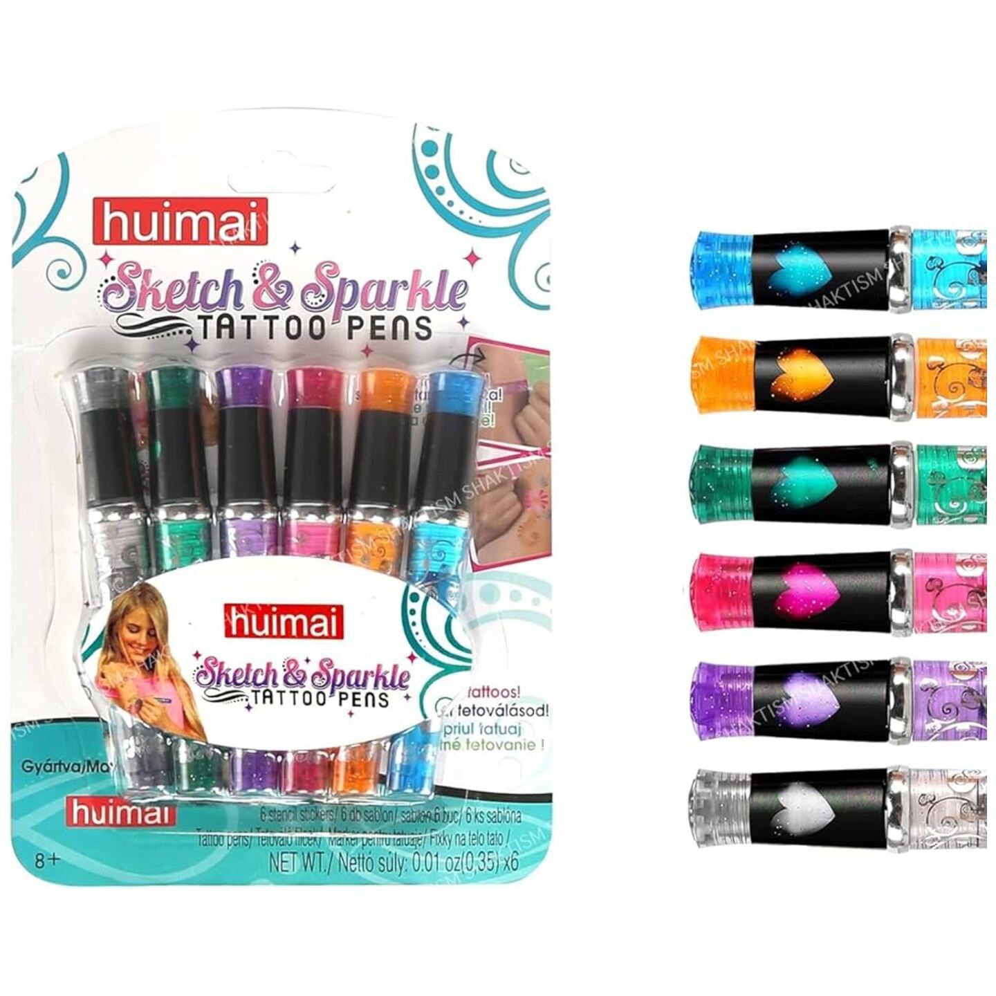 sketch and sparkle tattoo pens