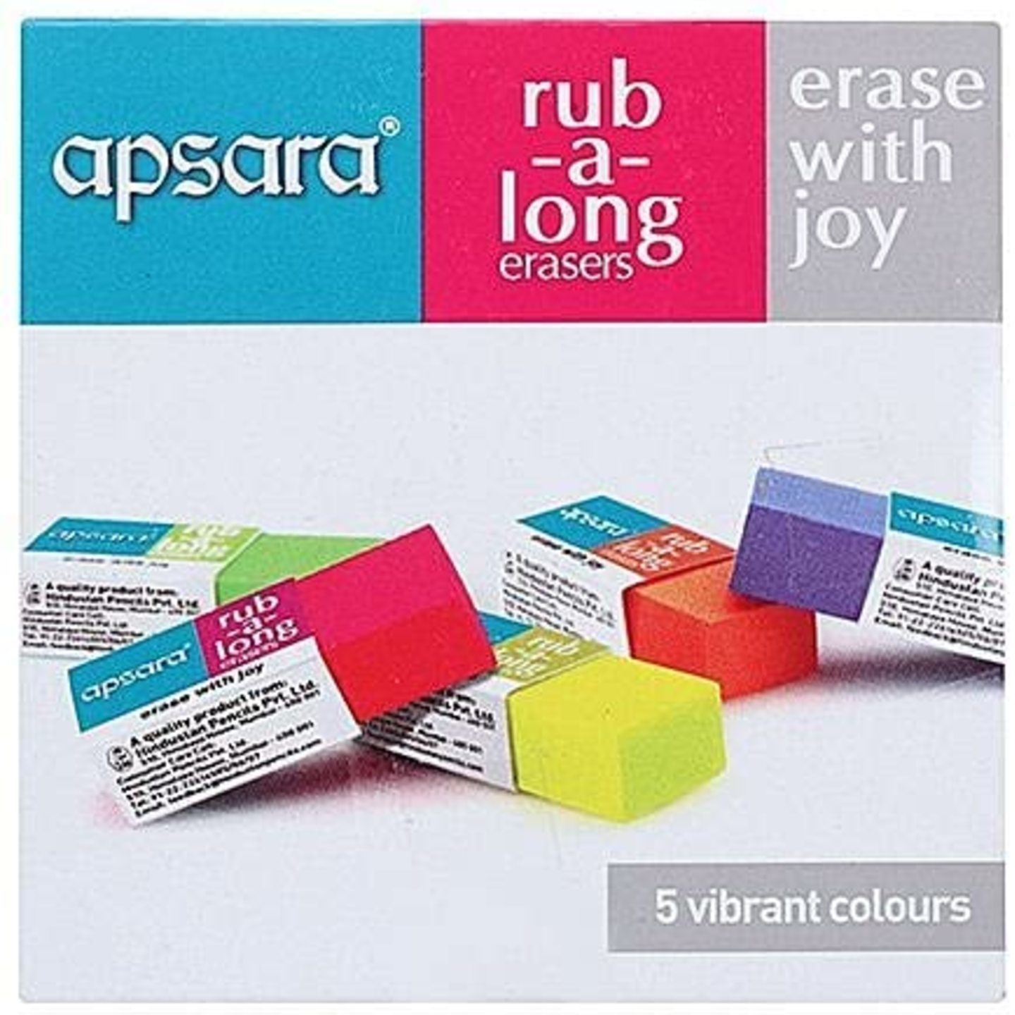 Apsara rub-a-long Erasers Pack of 20