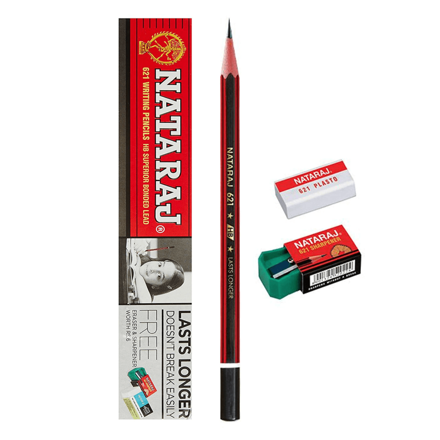 Natraj Bold Writing HB Pencil Pack of 10