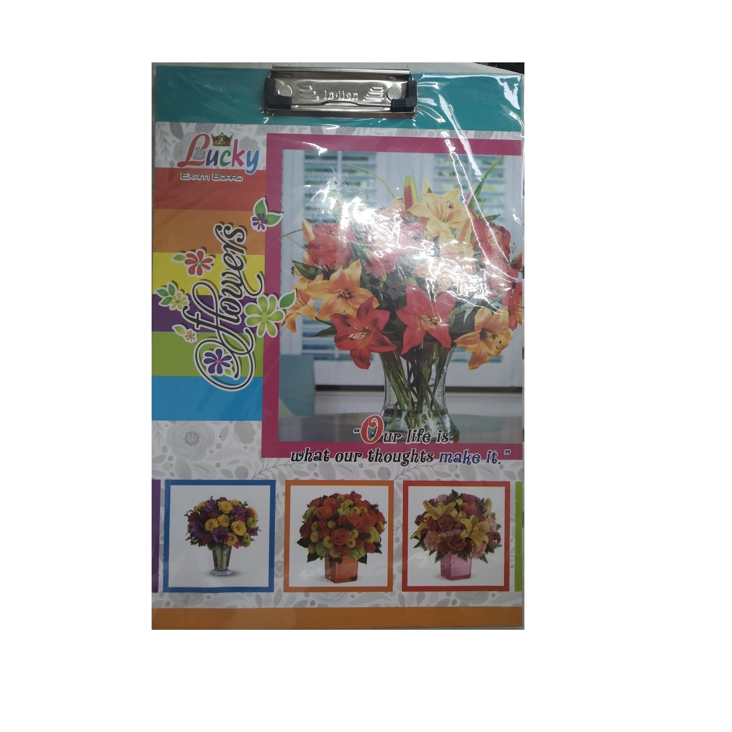 Flowers Multicolor Examination Pad