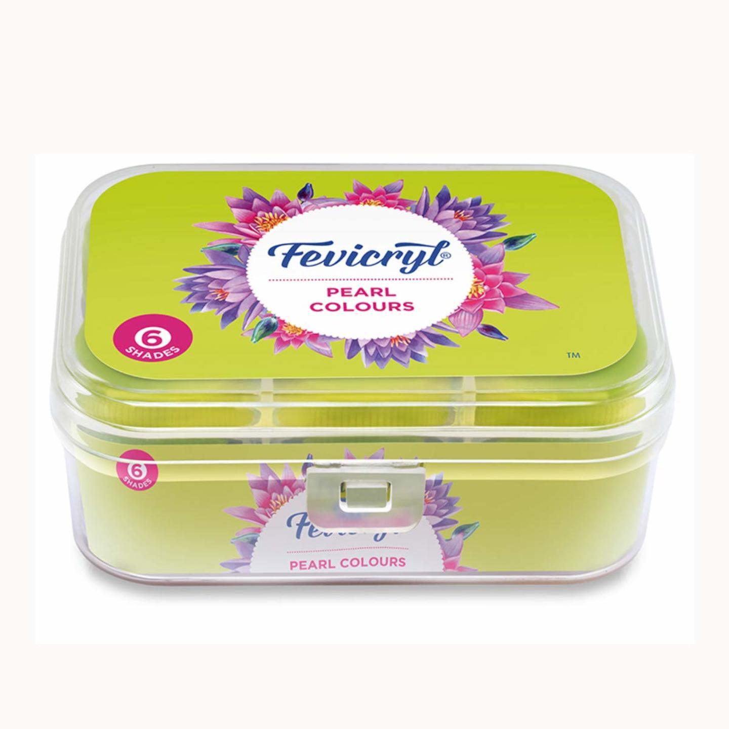 Fevicryl Acrylic Colors Pearl Kit 6 Shades