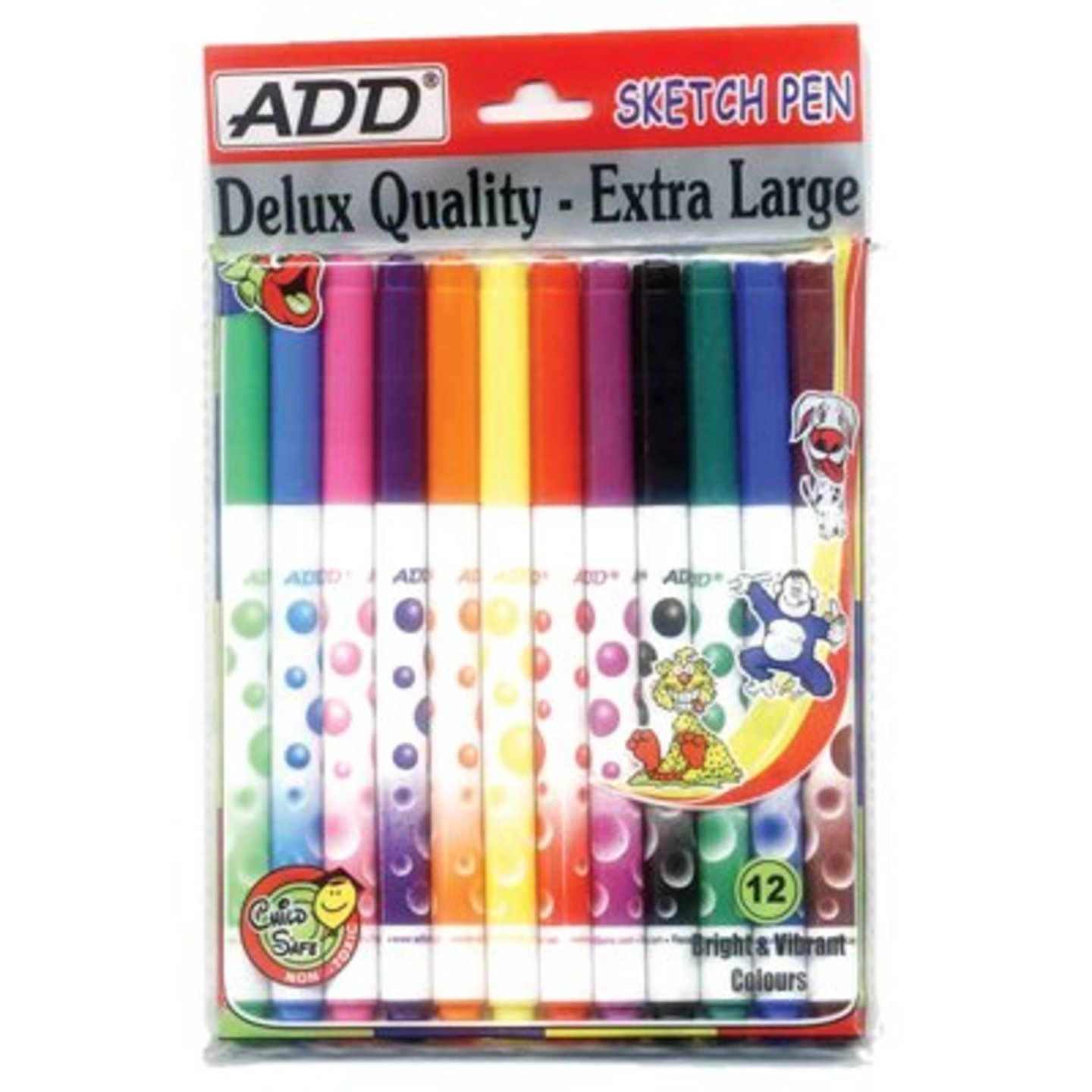 ADD gel sketch pen set of mix ink colours pack of 12 pcs