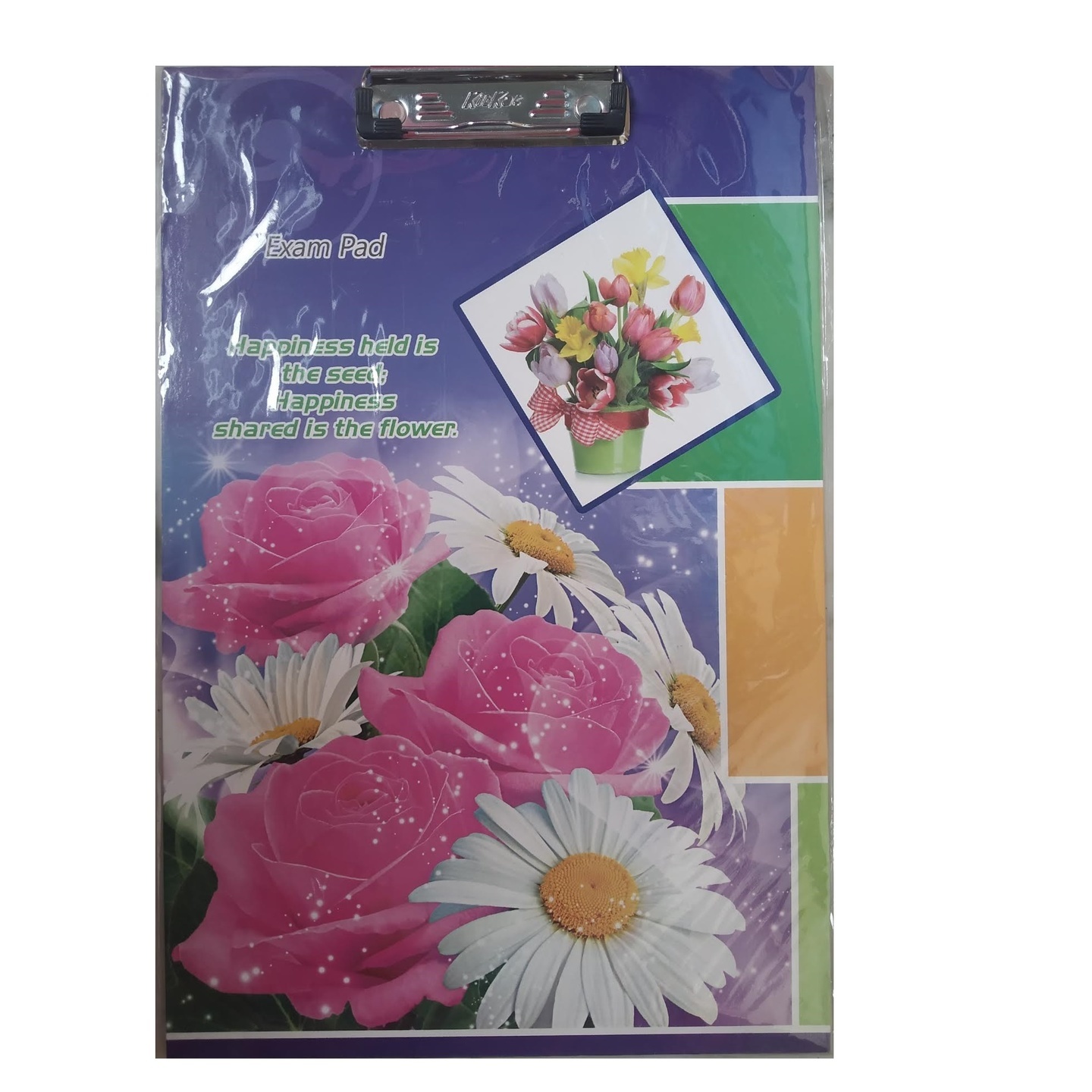 Flowers Multicolor Examination Pad