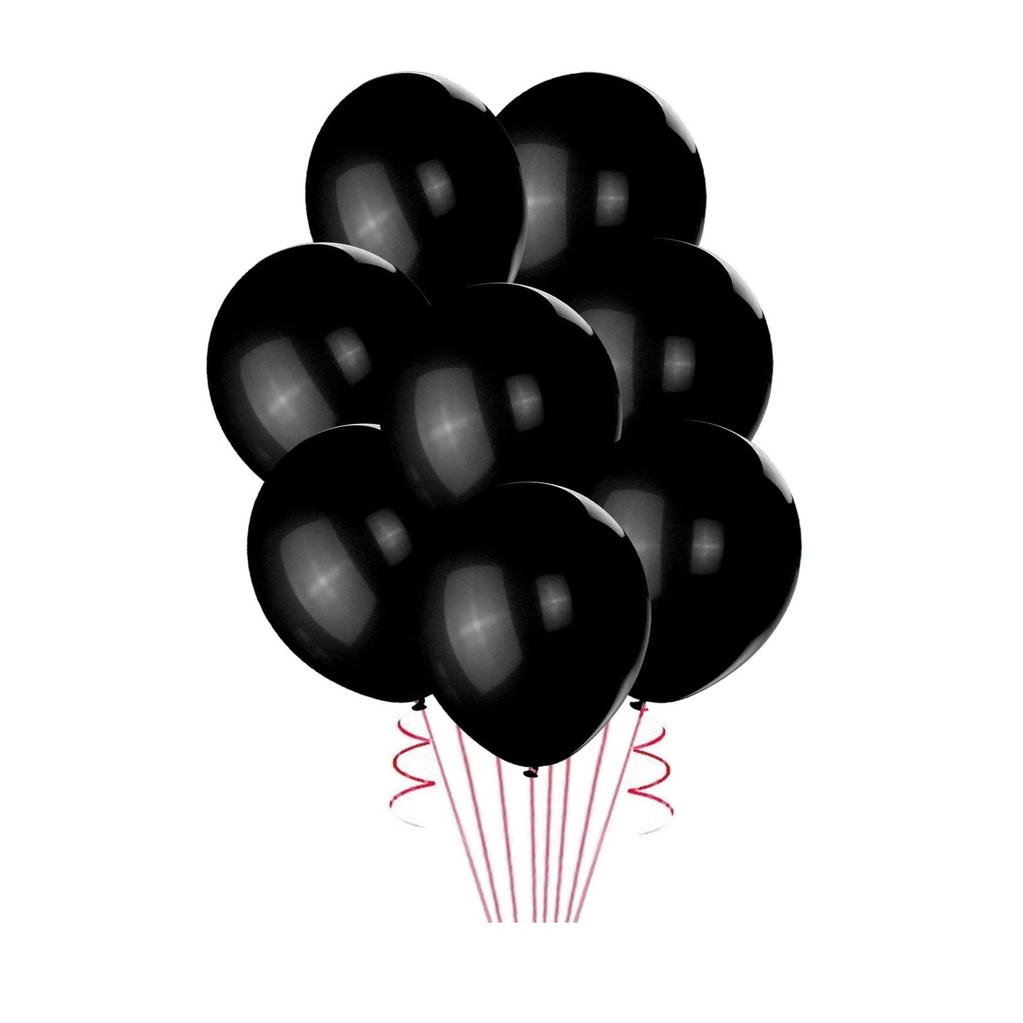 Black Color Metallic Balloons Pack of 25