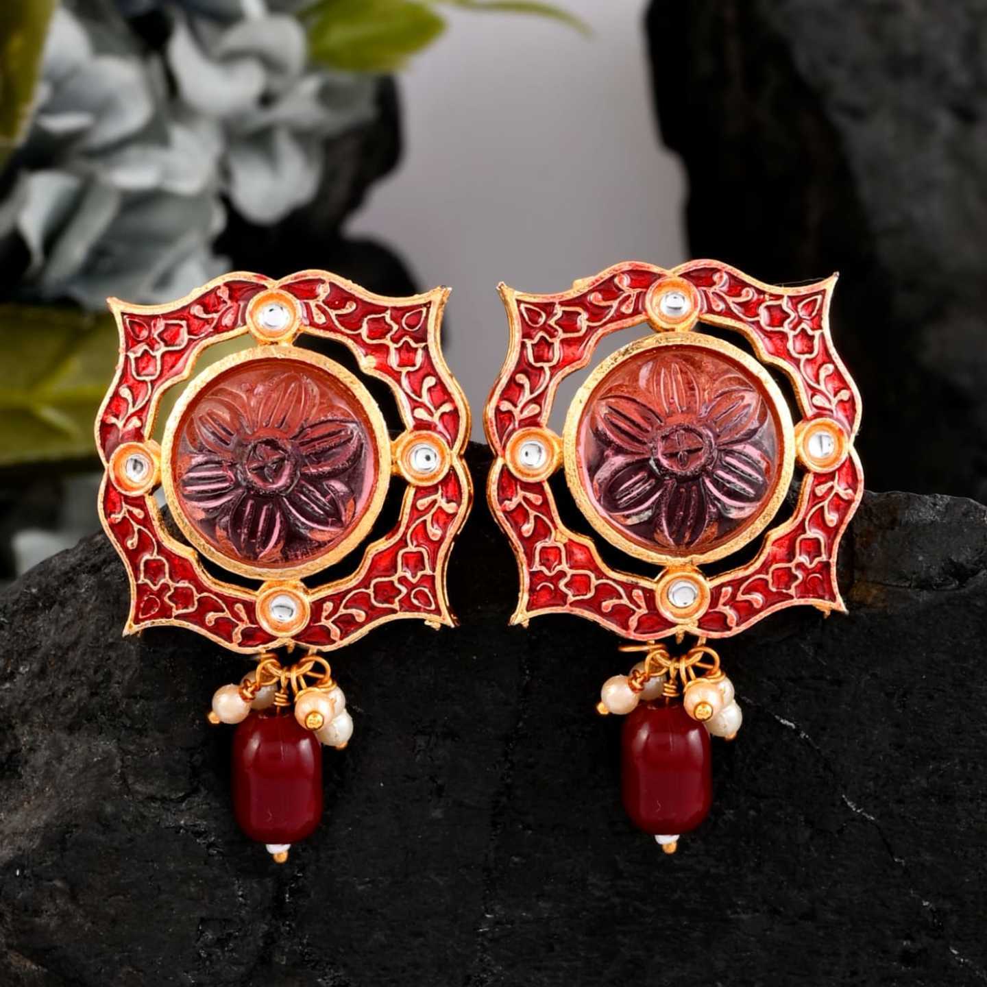 MEENAKARI KUNDAN TOP FOR WOMEN