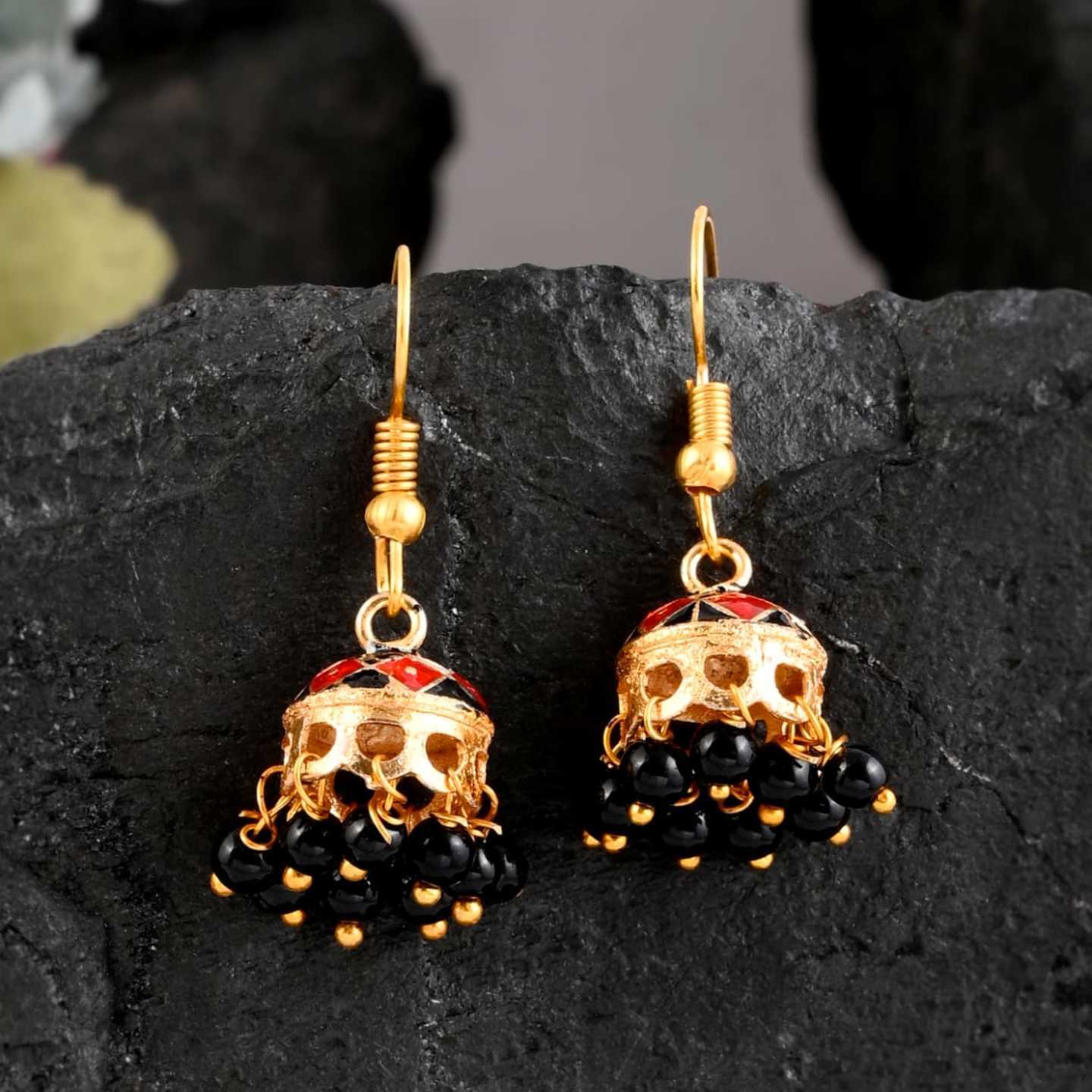 DAILY WEAR MINAKARI JHUMKA ( FREE SHIPPING )