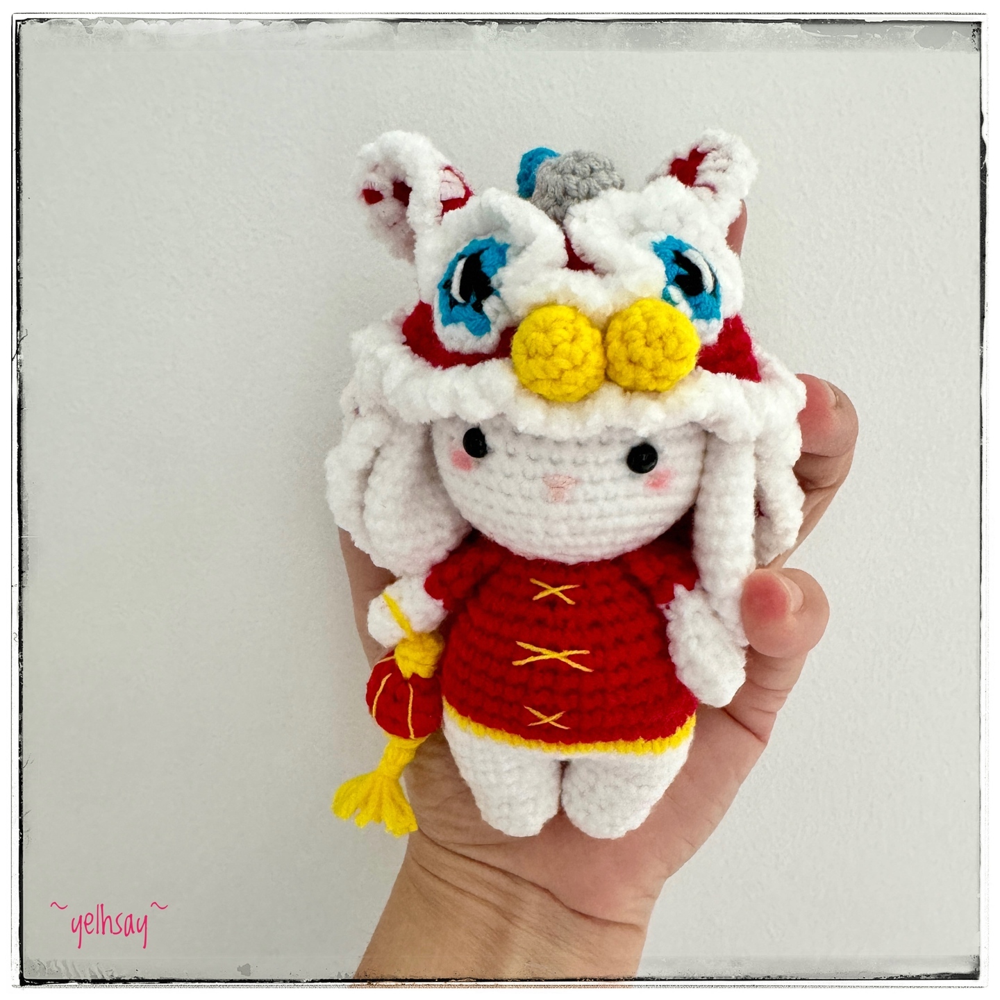 Prosperity Bunny with Lion head costume