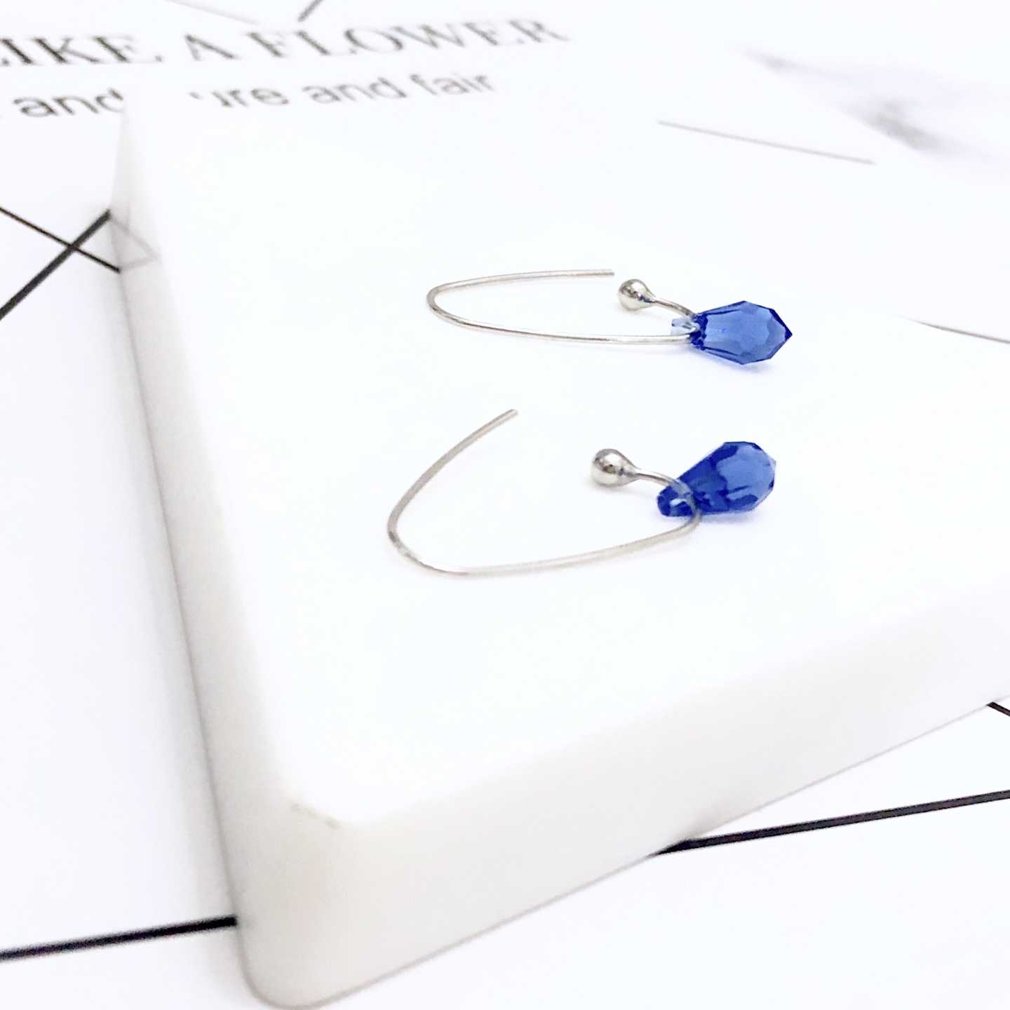 Crystal Tear Drop Earrings