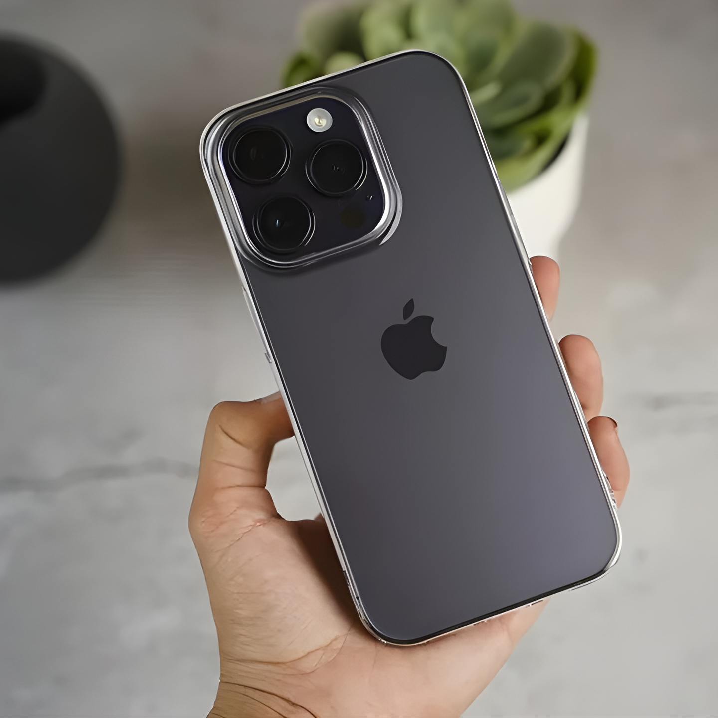 iPhone 14 Pro Max Transparent Slim Hard Case Project-1