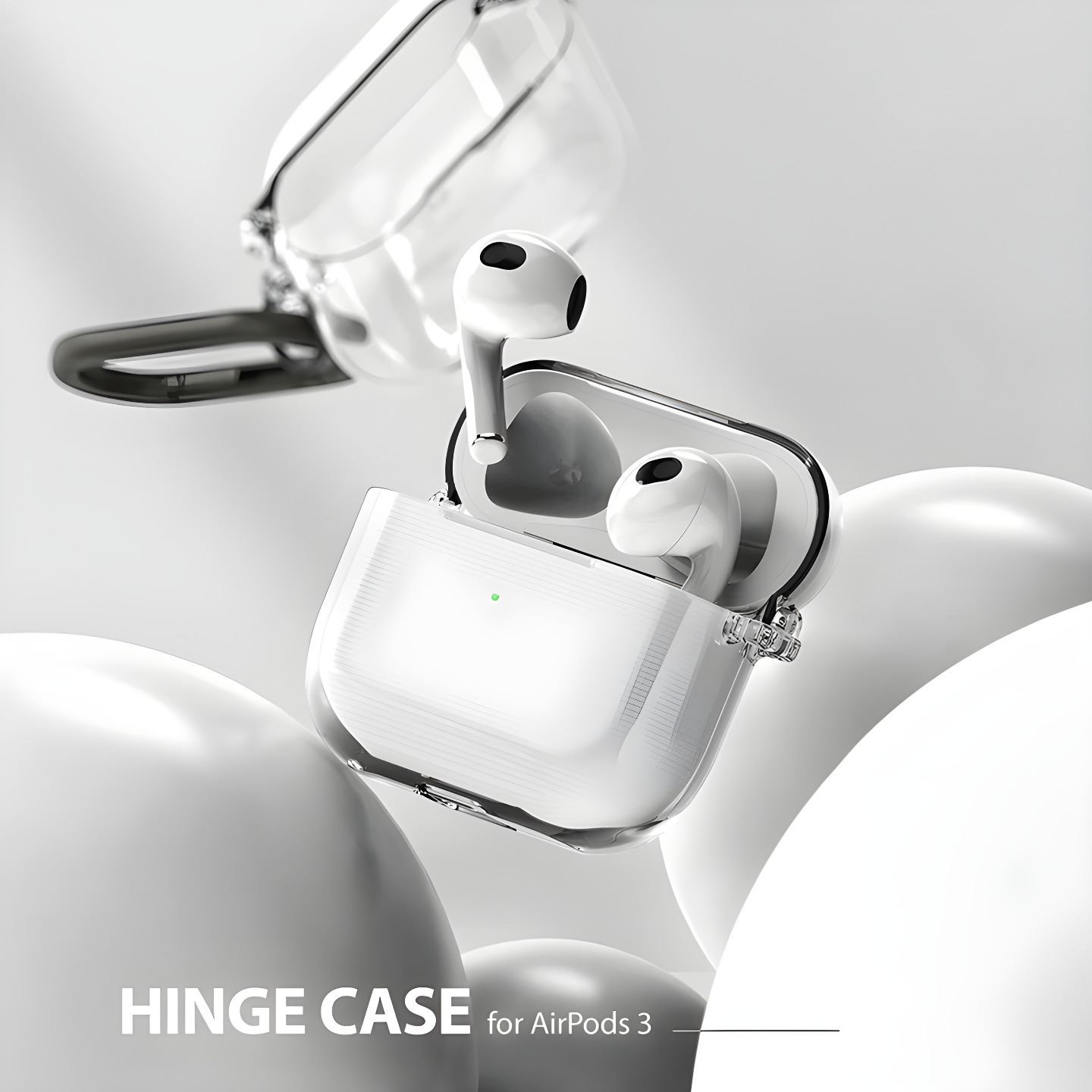Airpods 3 Clear Hinge Case Transparent