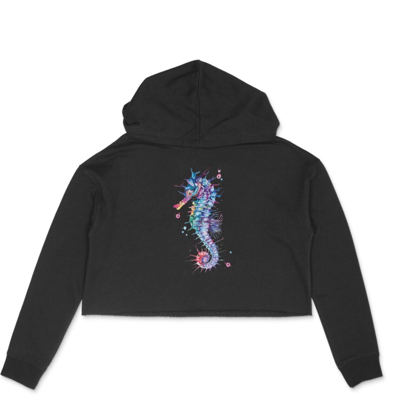 MAGNIFICENT SEA-HORSE CROP HOODIE