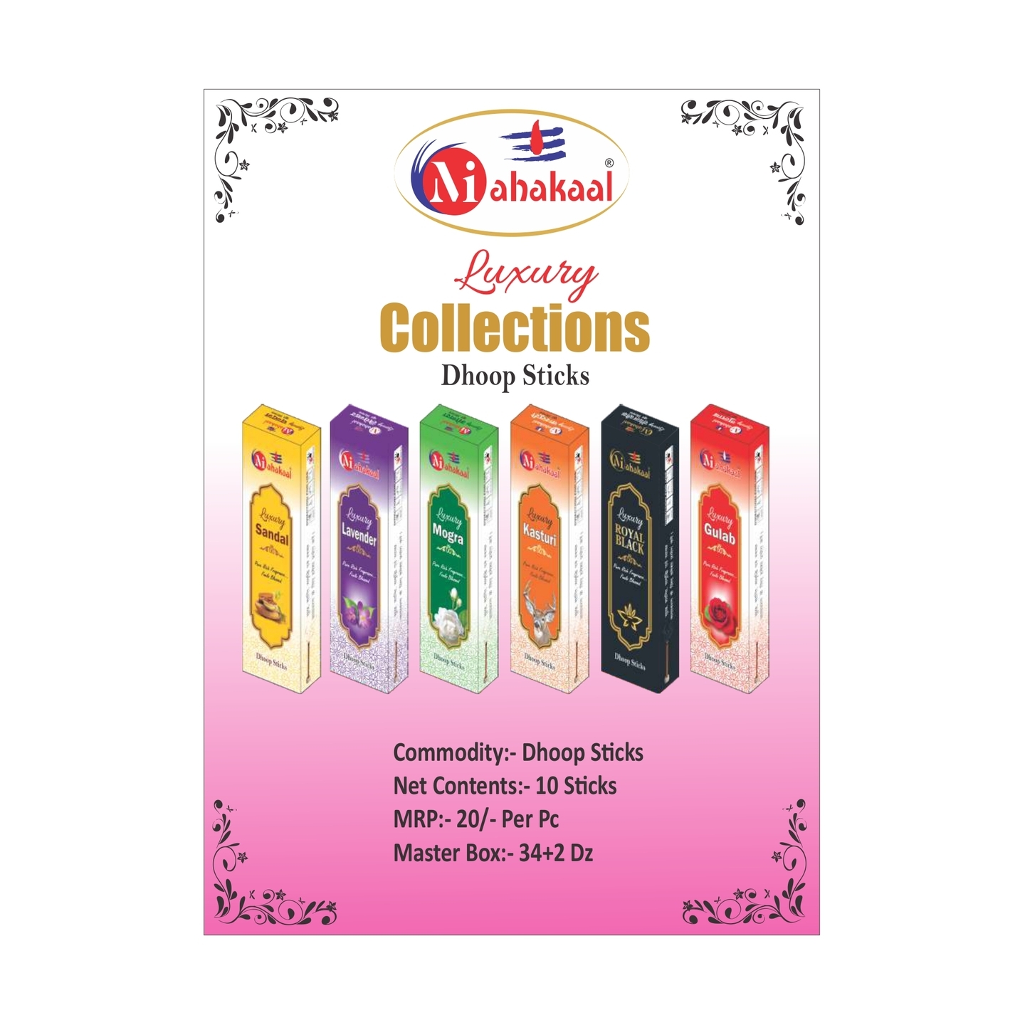 6 in 1 Dhoop Sticks