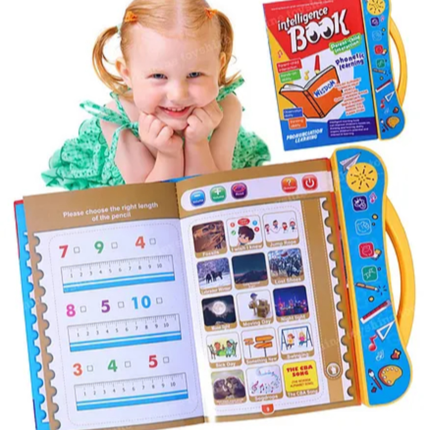 Interactive Children Book -Musical English Educational Phonetic Learning Book for 3 + Year Kids Intelligence Book