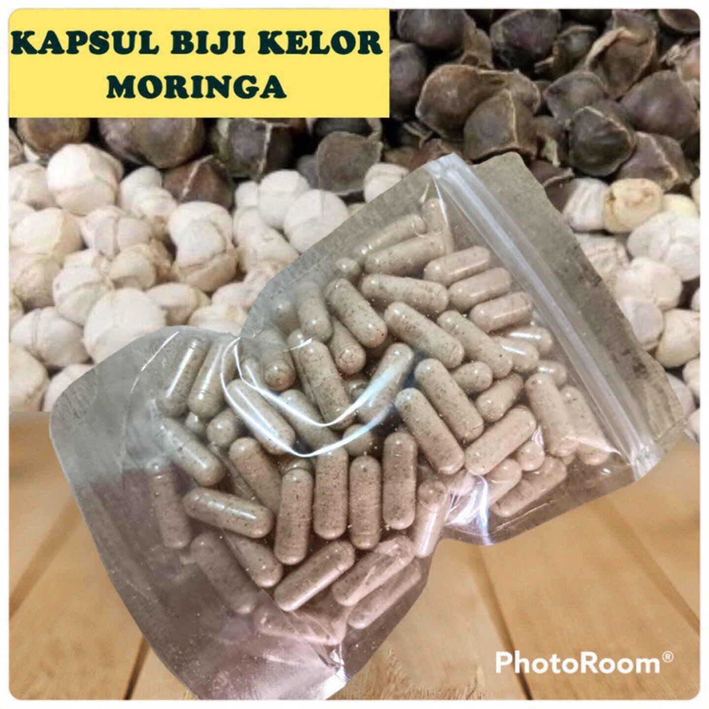 KAPSUL BIJI KELOR MORINGA 100biji