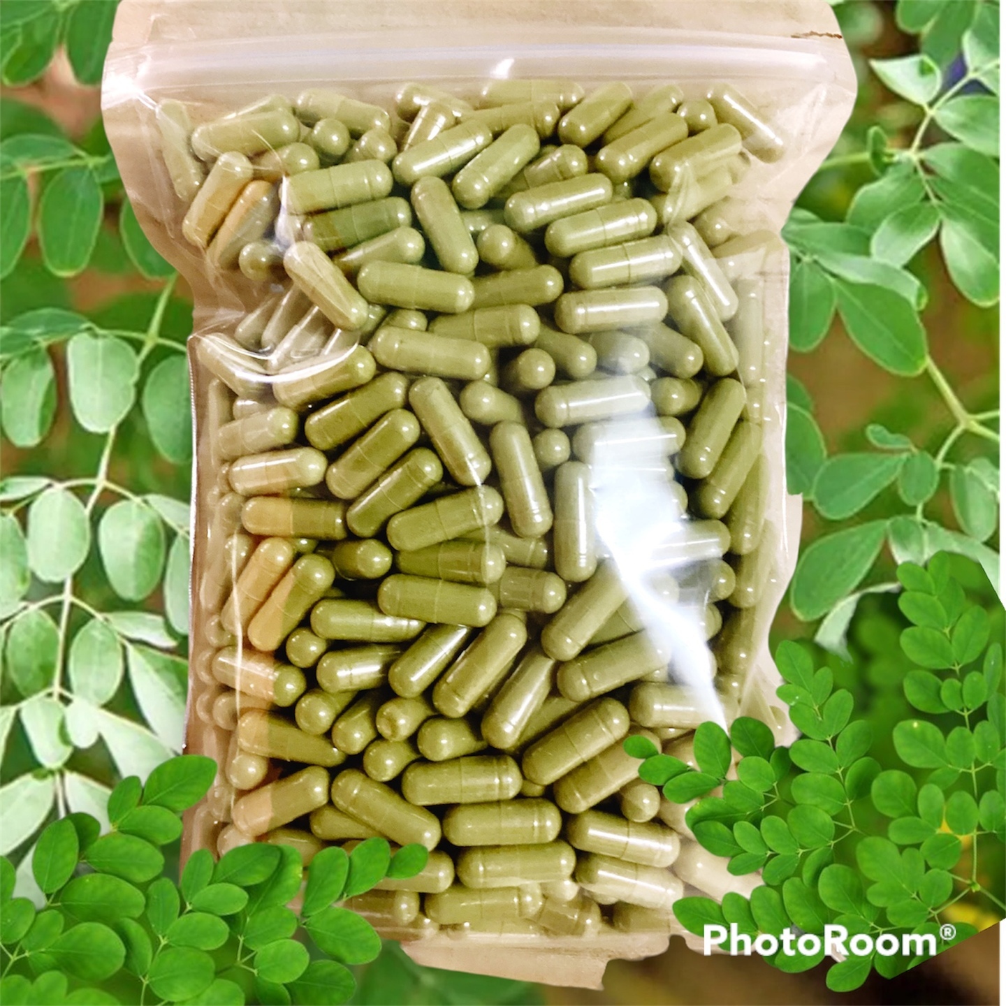 KAPSUL DAUN KELOR MORINGA 500biji(saiz 1)