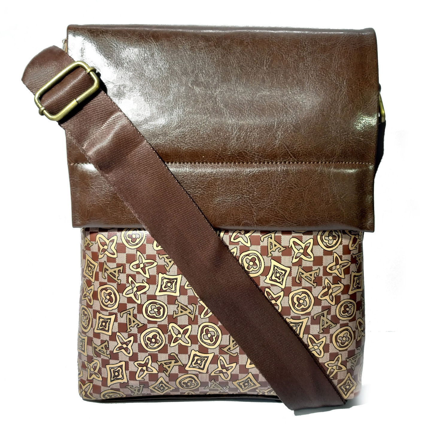 Womens Sling Bag Brown - front