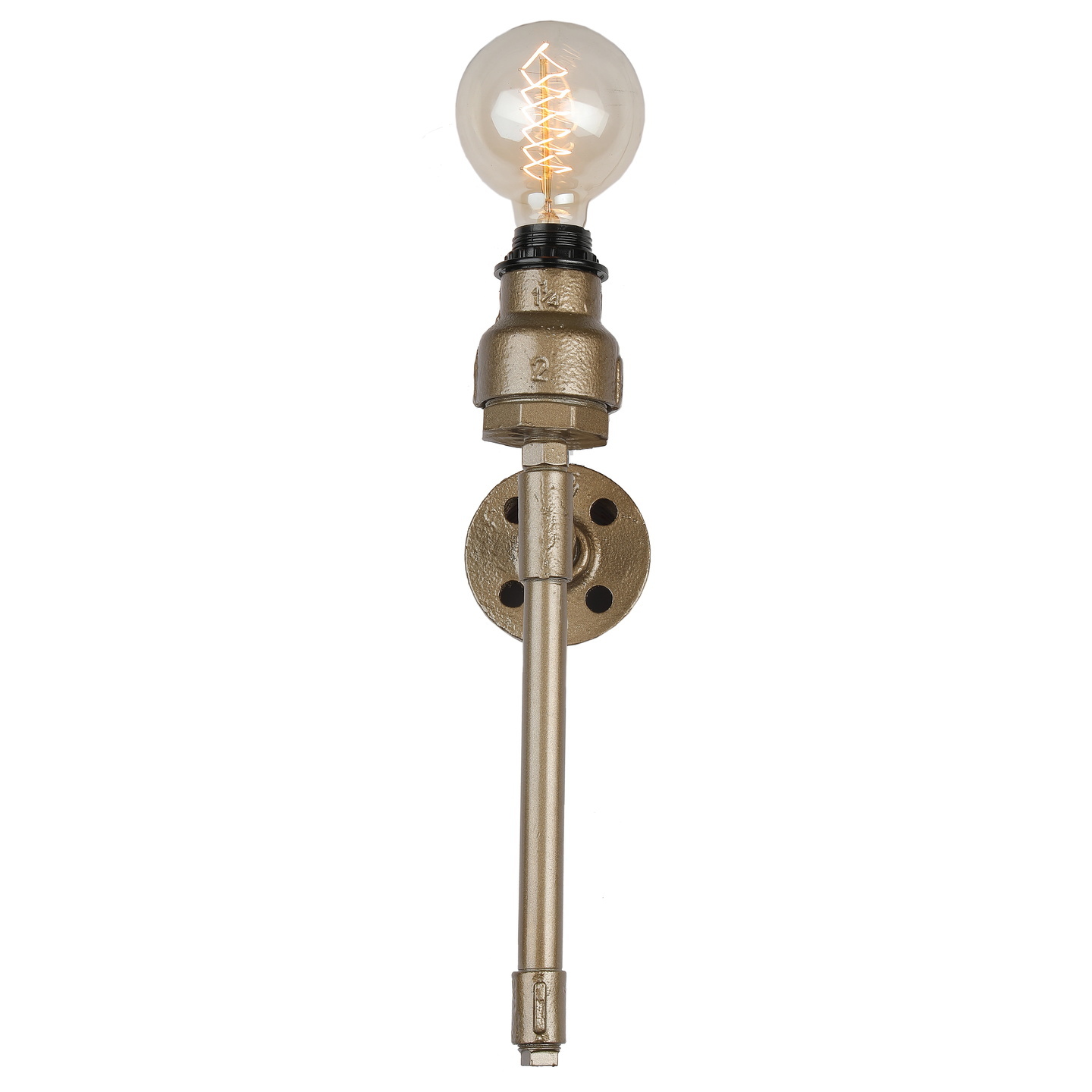 Wall Sconce Industrial Style with 40W Filament Bulb (Golden color)