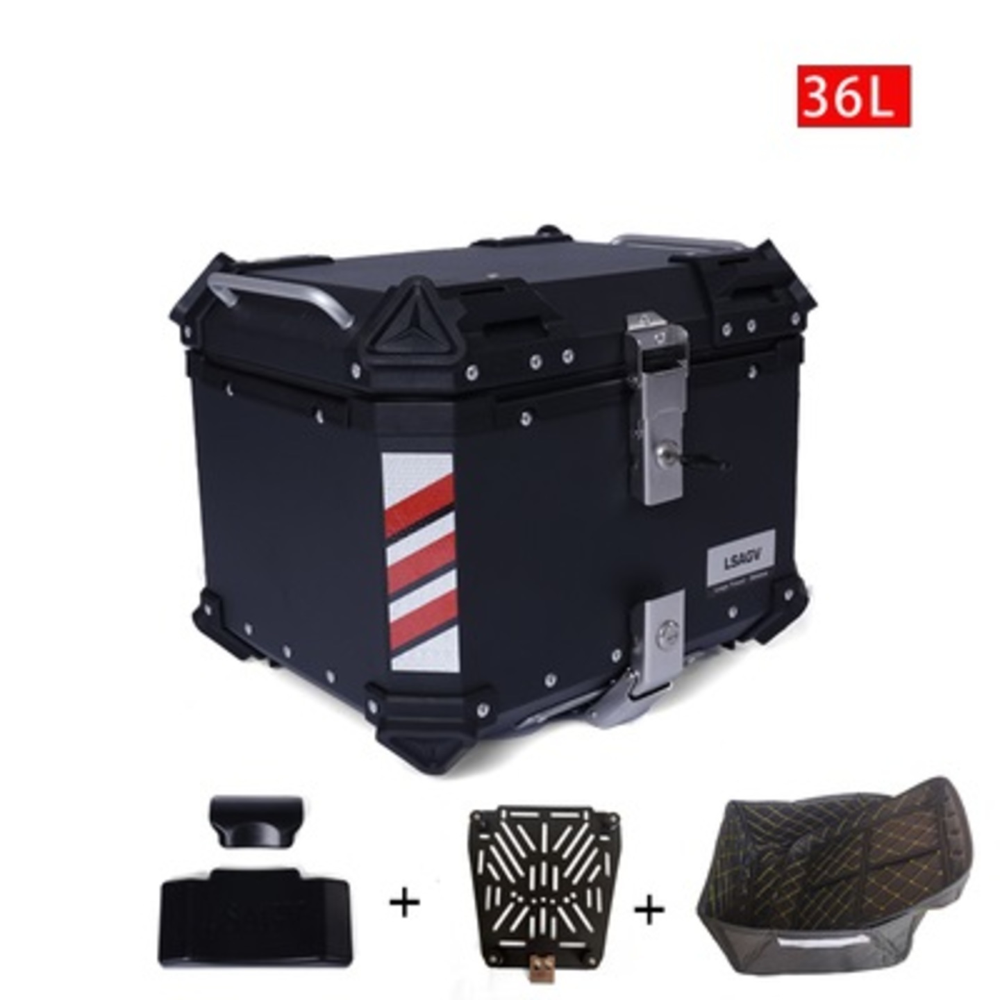 Universal Metal aluminium luggage box rack plate waterproof lining set LSAGV