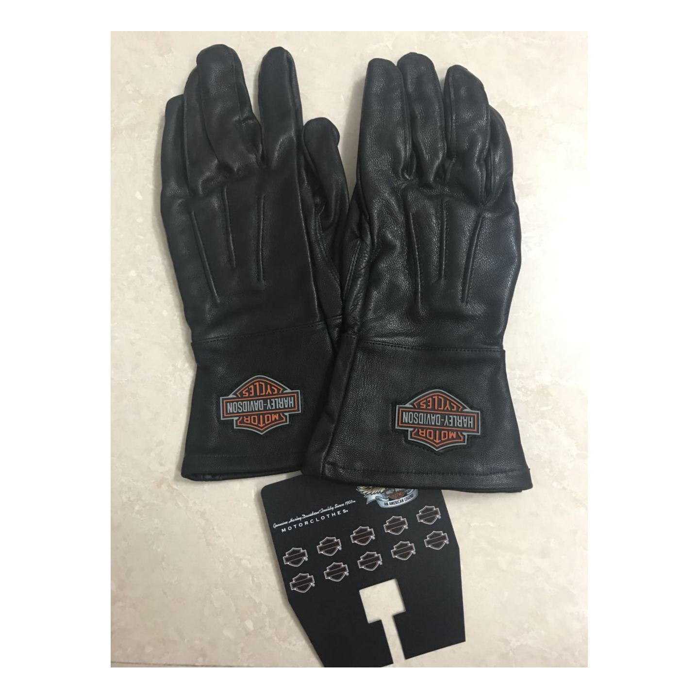 Harley Davidson long leather gloves