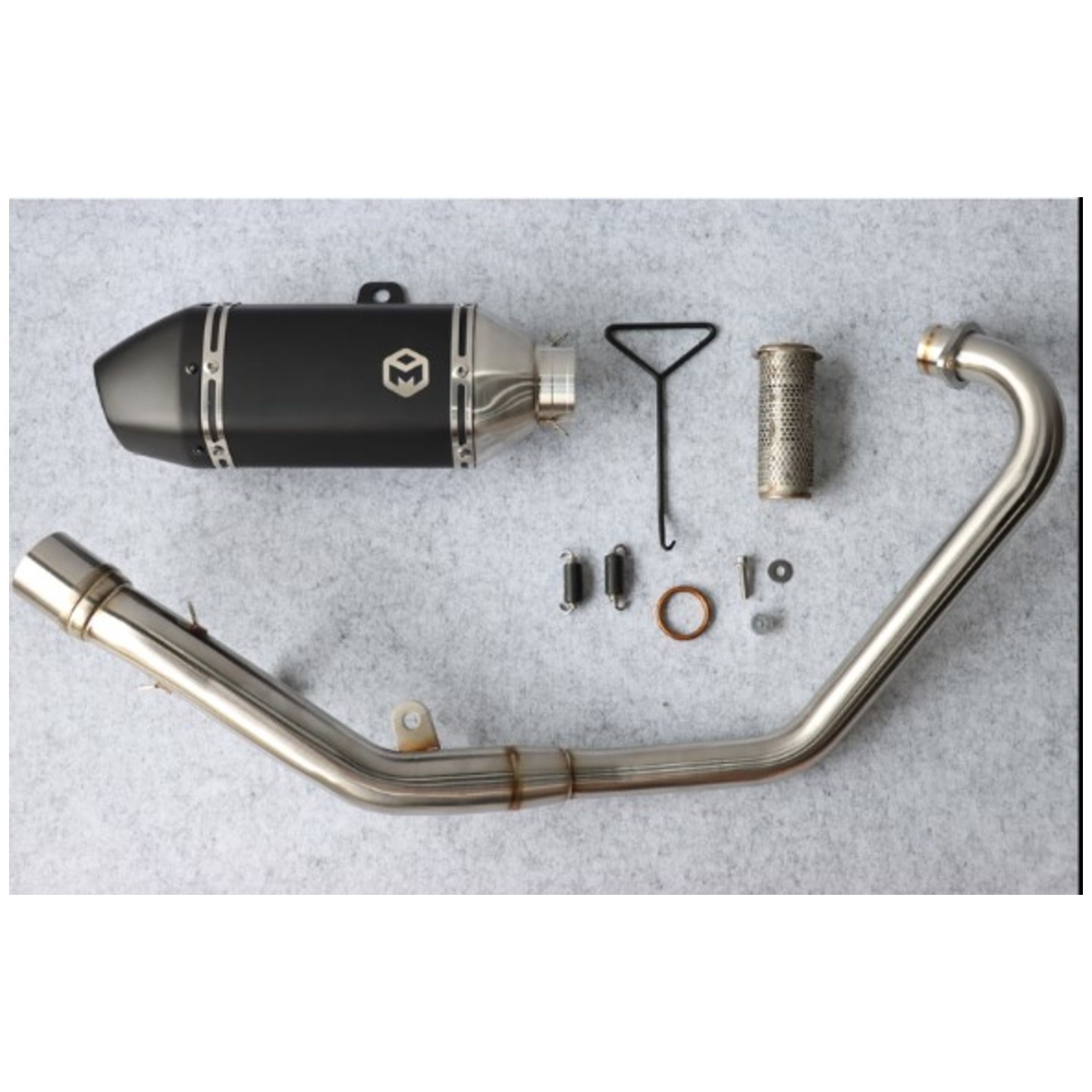 Honda CBF190TR aftermarket exhaust pipe muffler assembly header louder