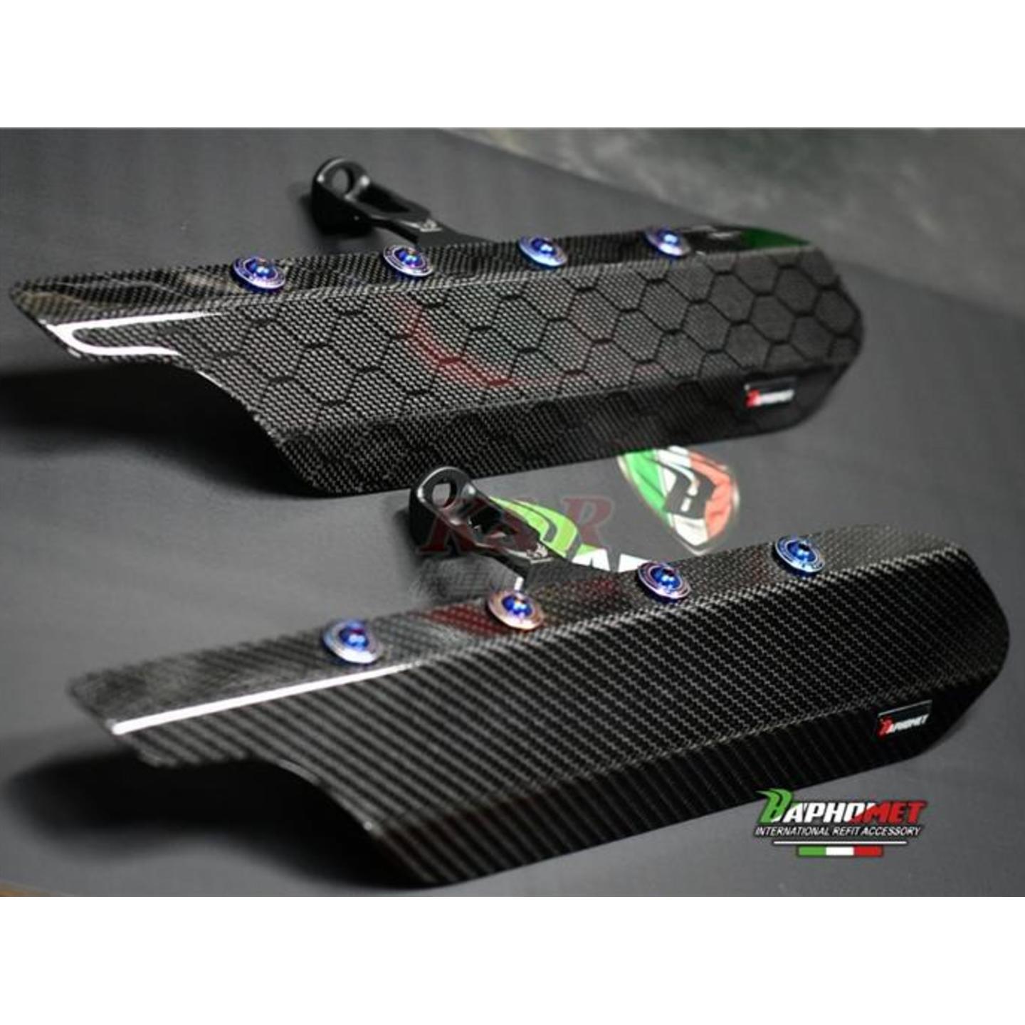 Yamaha TMAX530 Xmax300 carbon fiber exhaust anti scald cover protector shield guard sliders