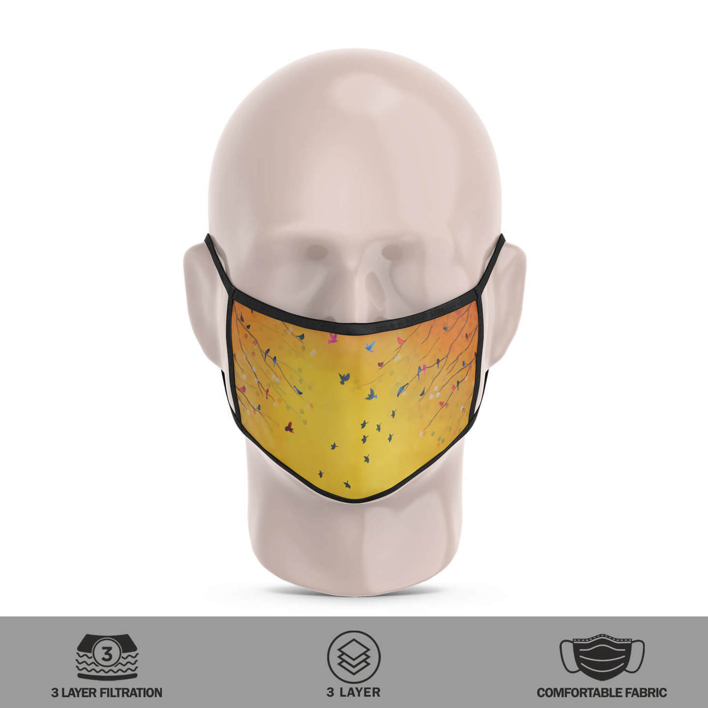 Song from Autumn Reusable Face Mask - Priyanka Waghela