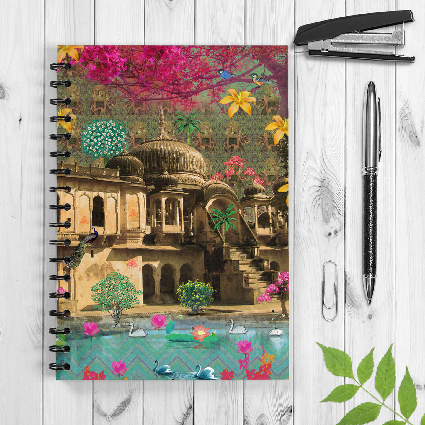 Beautiful Rajasthani Haveli Spiral Notebook