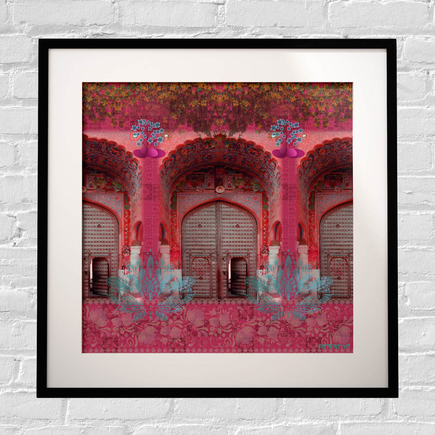 Pink Royal Door Design Framed Art Print