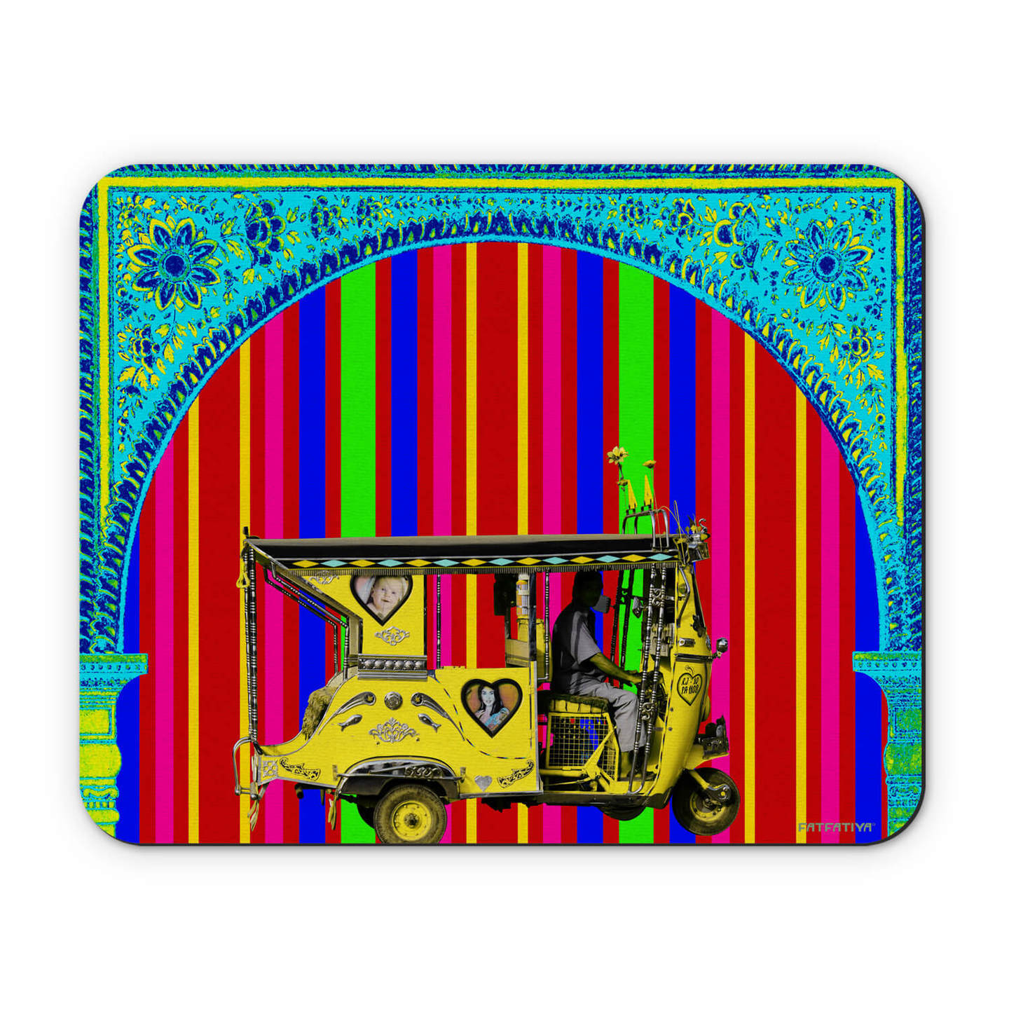 Floral Gateway Mouse Pad