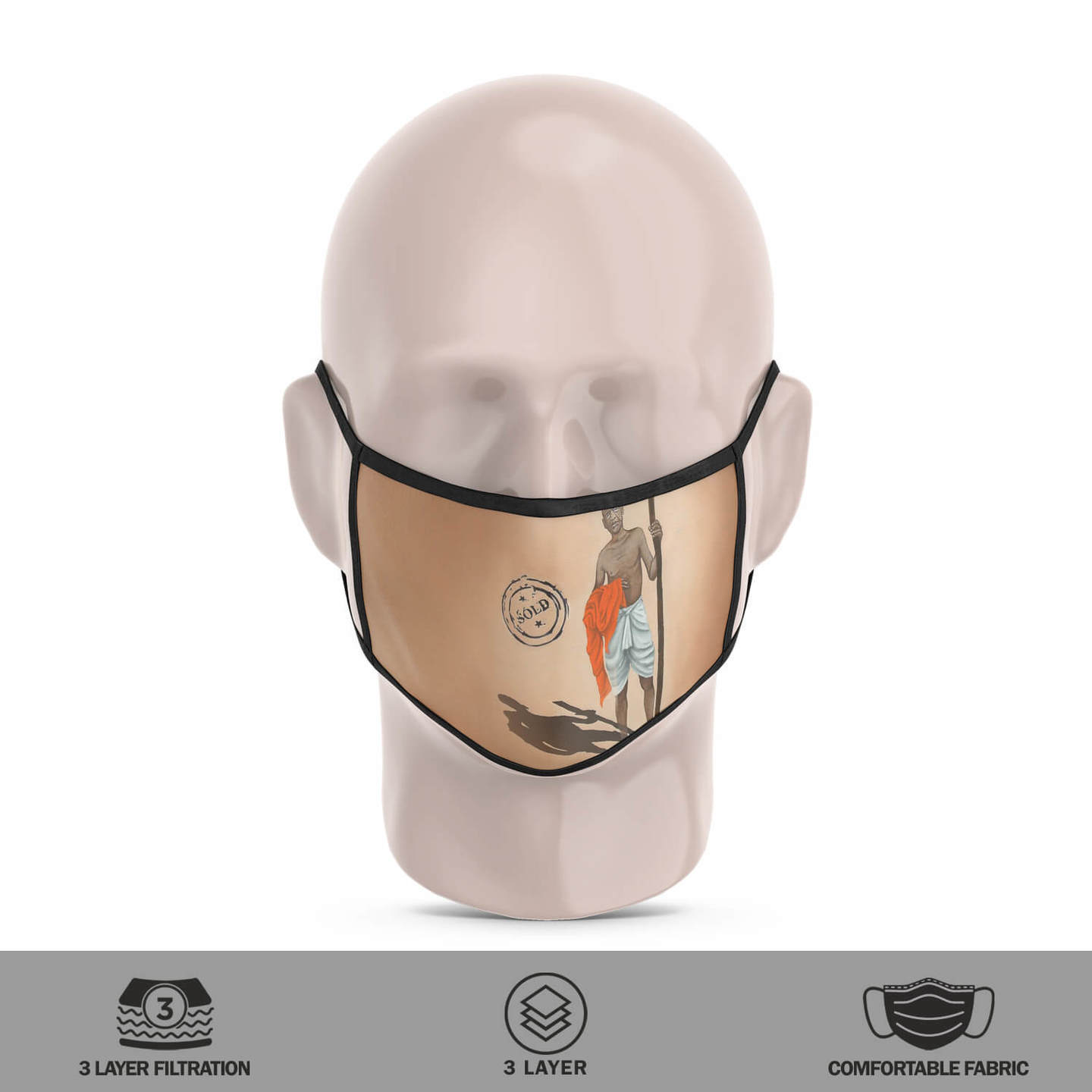 Land Sold Reusable Face Mask - Tushar Waghela