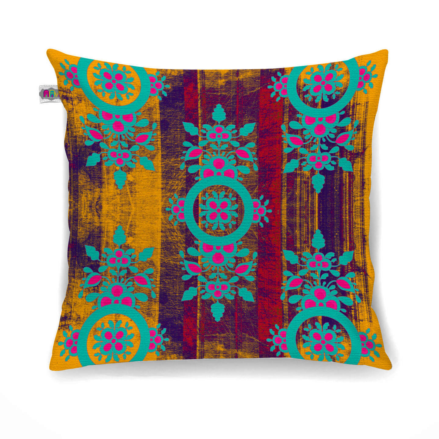 Exotic Flower Motif Cushion Cover Set of 2