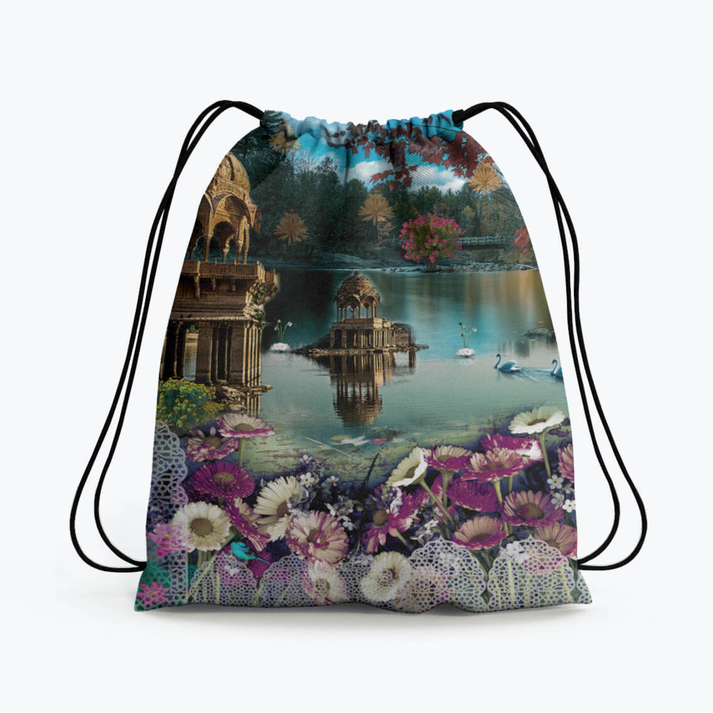 Gadisar Lake Drawstring Bag 