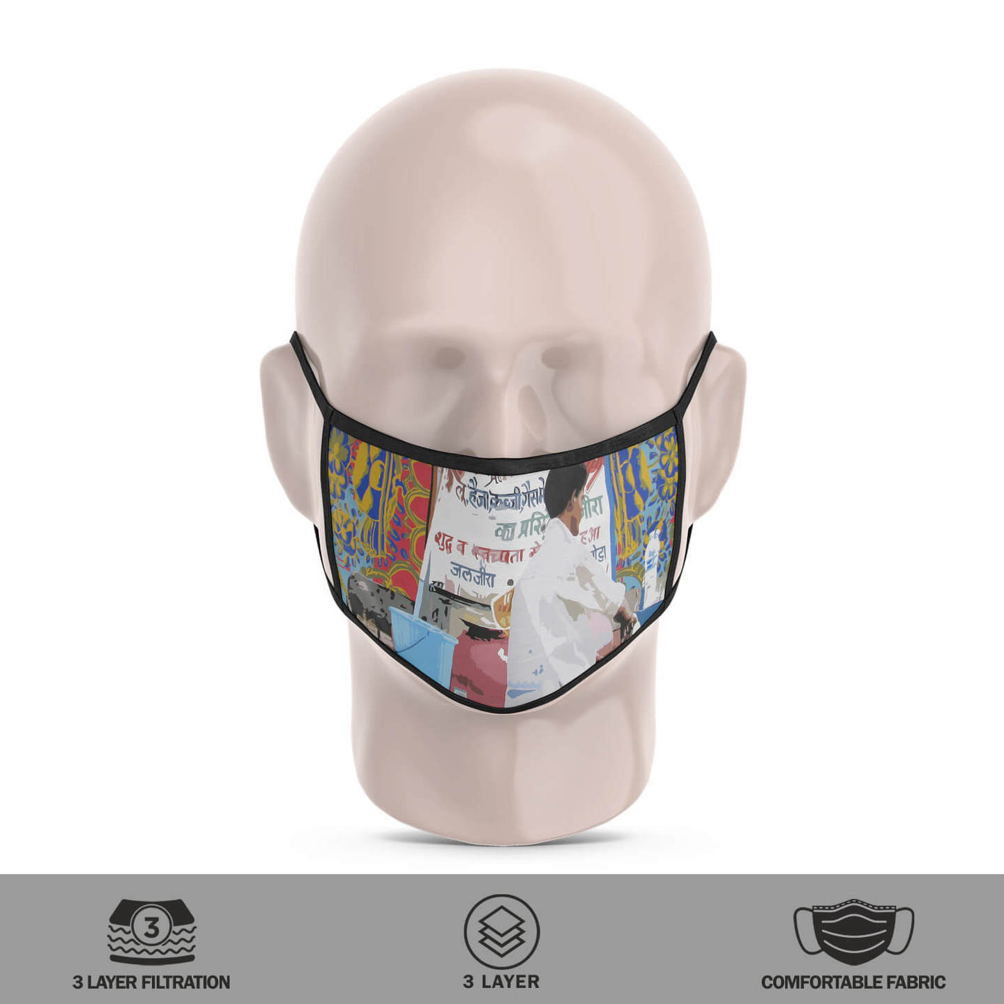 Jaljeera Seller 3 Layer Reusable Face Mask