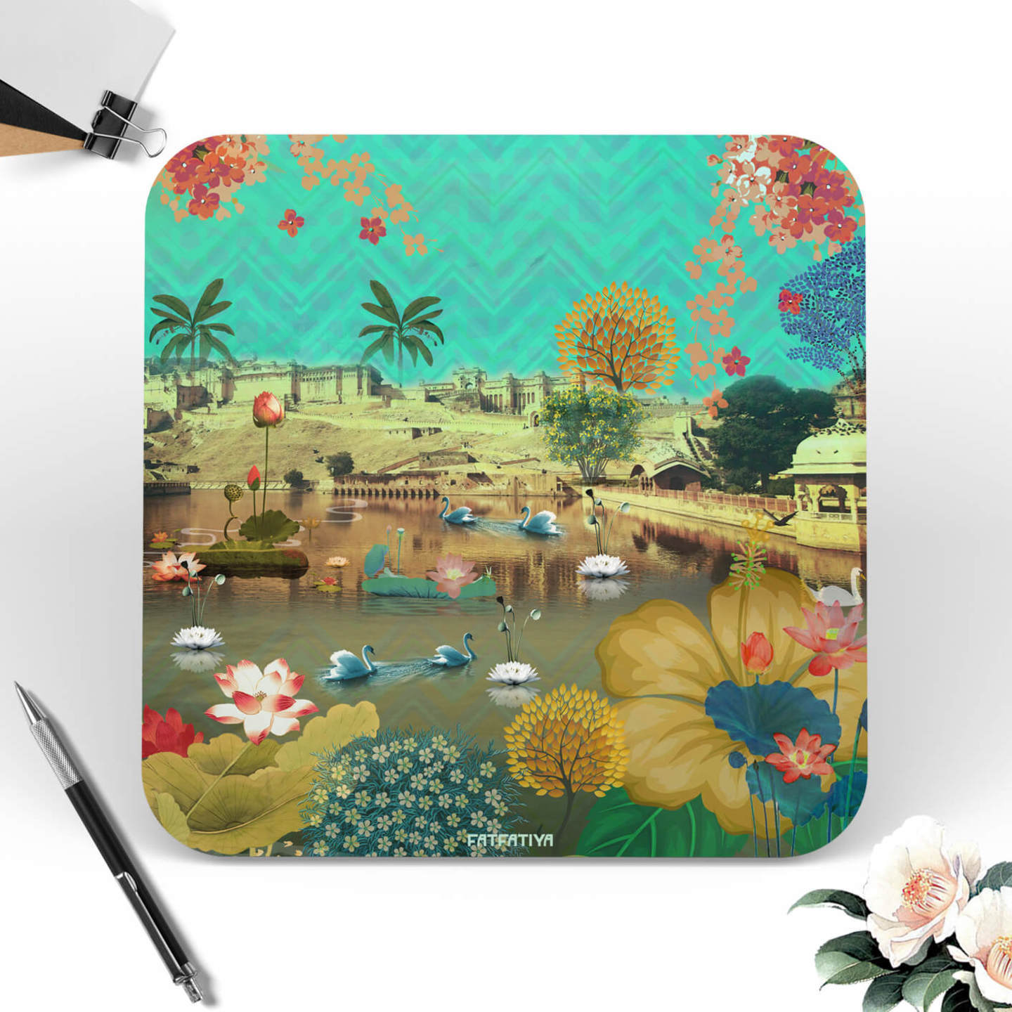 Cultural Trip Table Coaster Set of Six